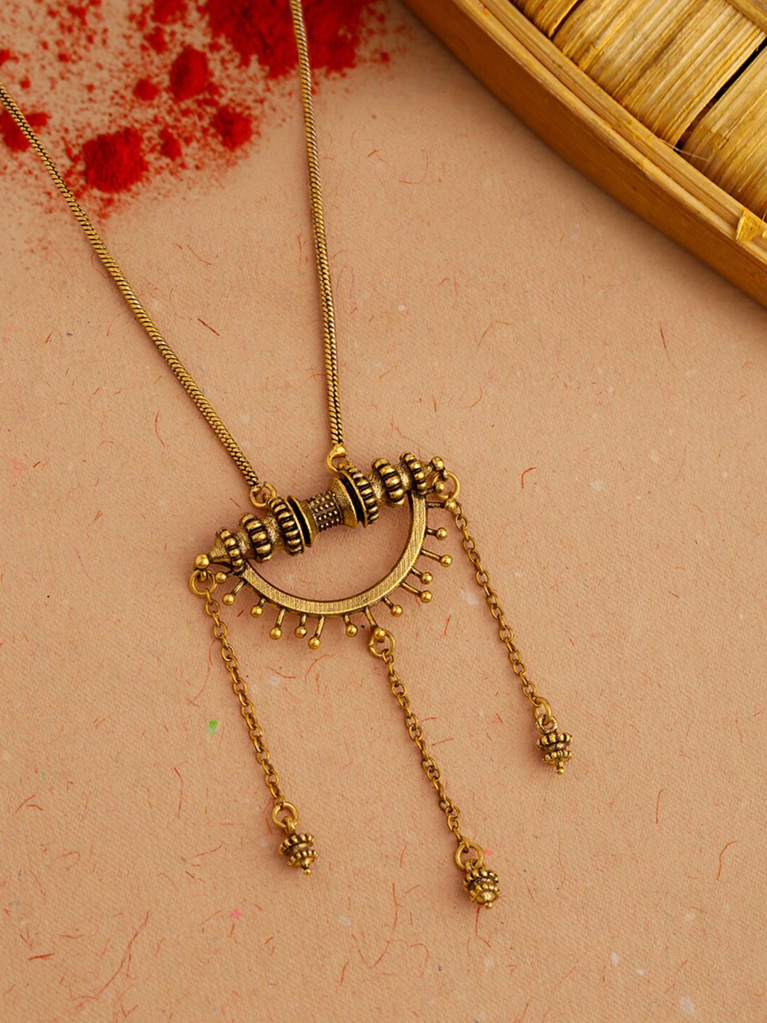 

Voylla Gold-Toned Brass Gold-Plated Necklace
