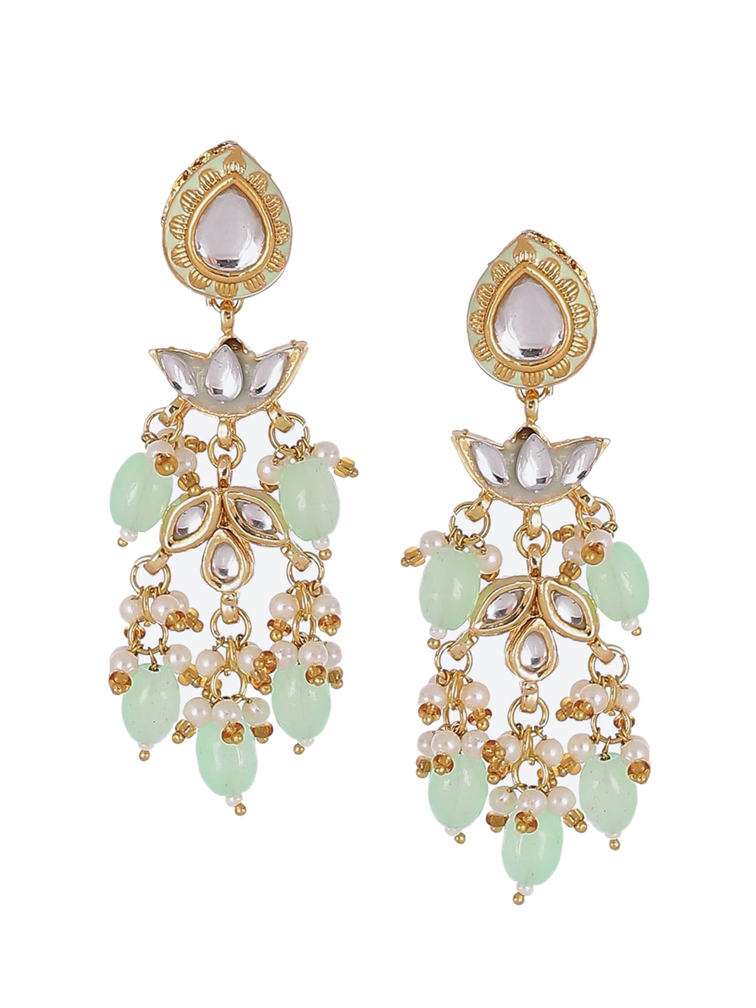 

Biba Women Green Contemporary Drop Earrings
