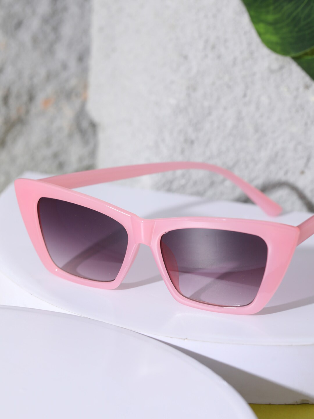 

Jazz and Sizzle Women Grey Lens & Pink Wayfarer Sunglasses with UV Protected Lens