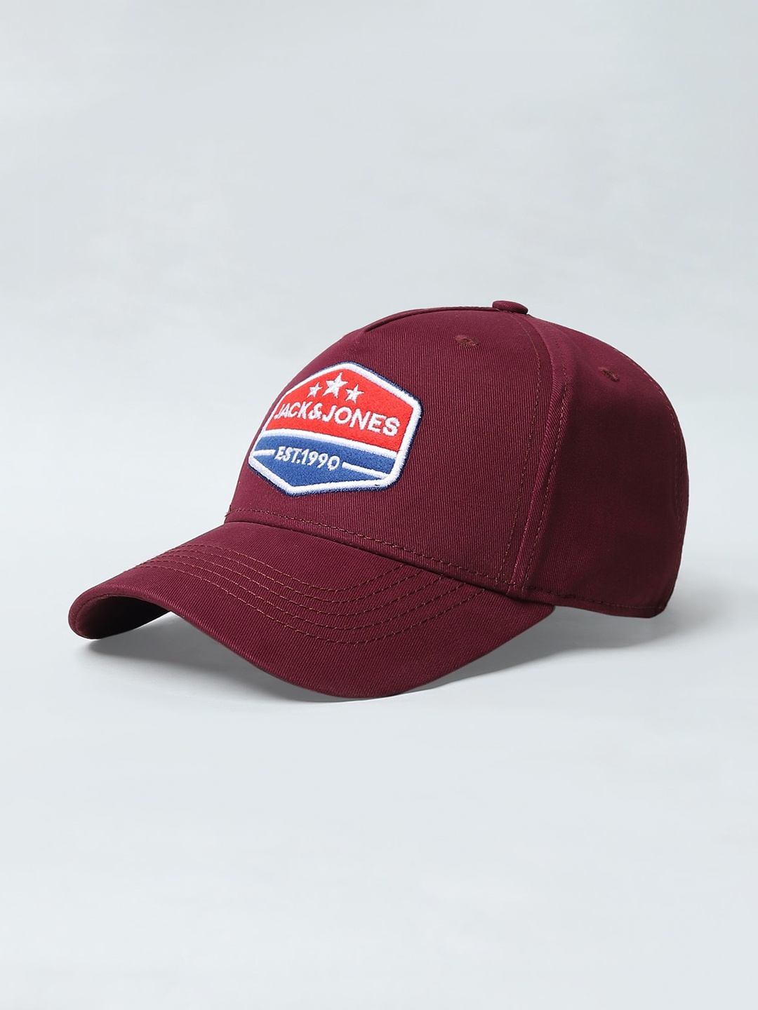 

Jack & Jones Men Maroon & Pink Printed Baseball Cap