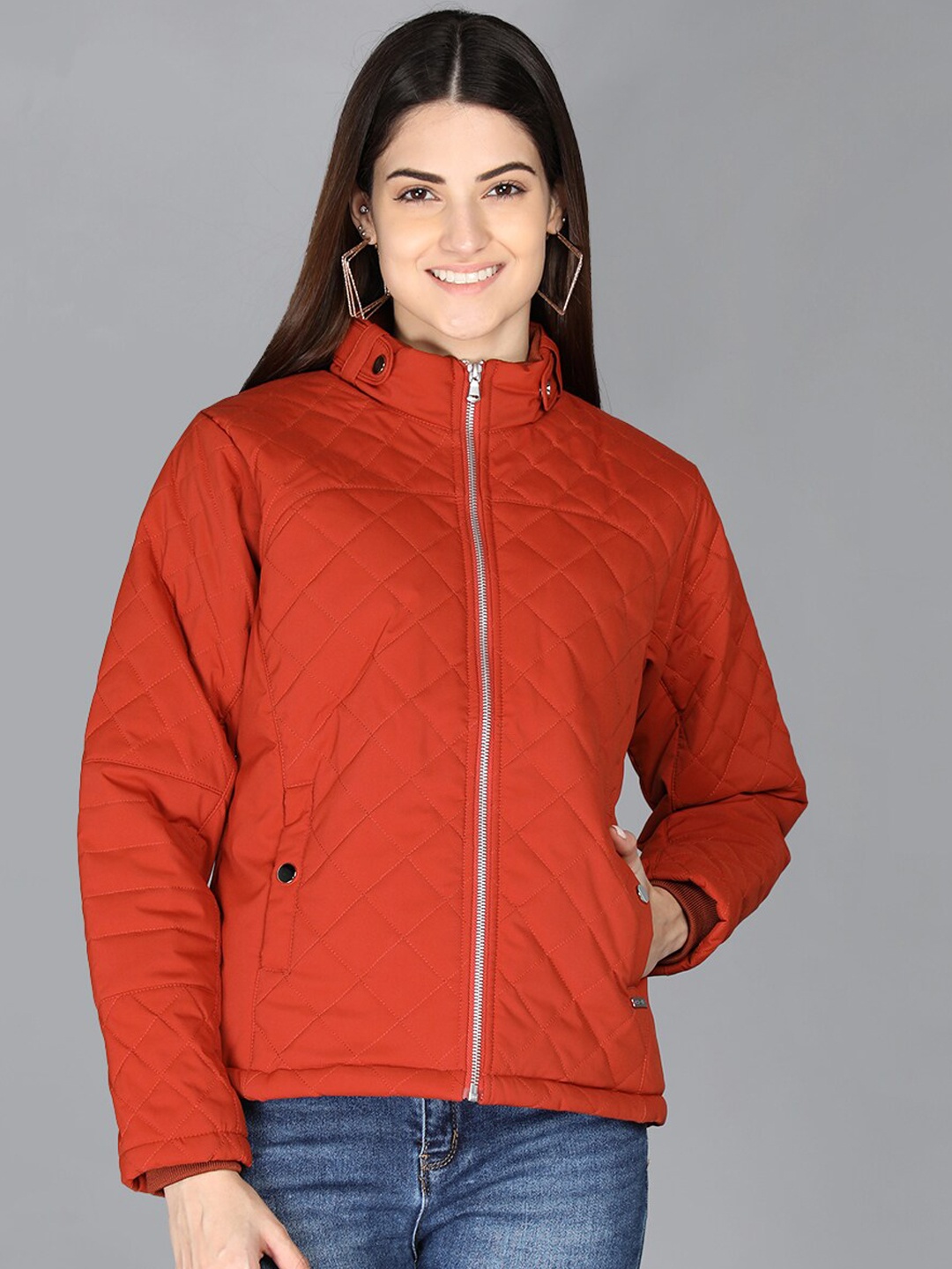 

PROTEX Women Rust Outdoor Tailored Winter Wear Jacket