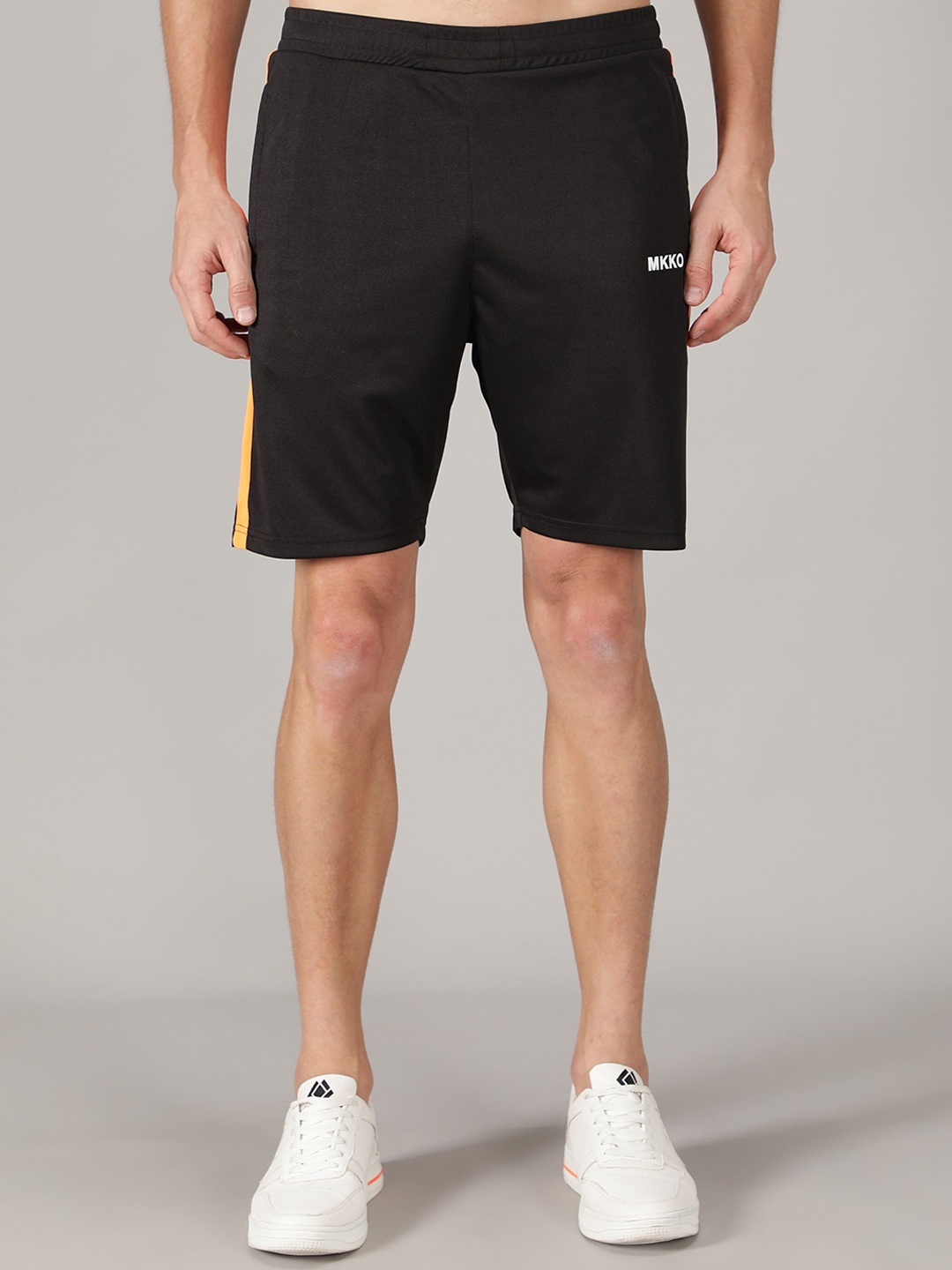 

MKKO Men Black Training or Gym Sports Shorts