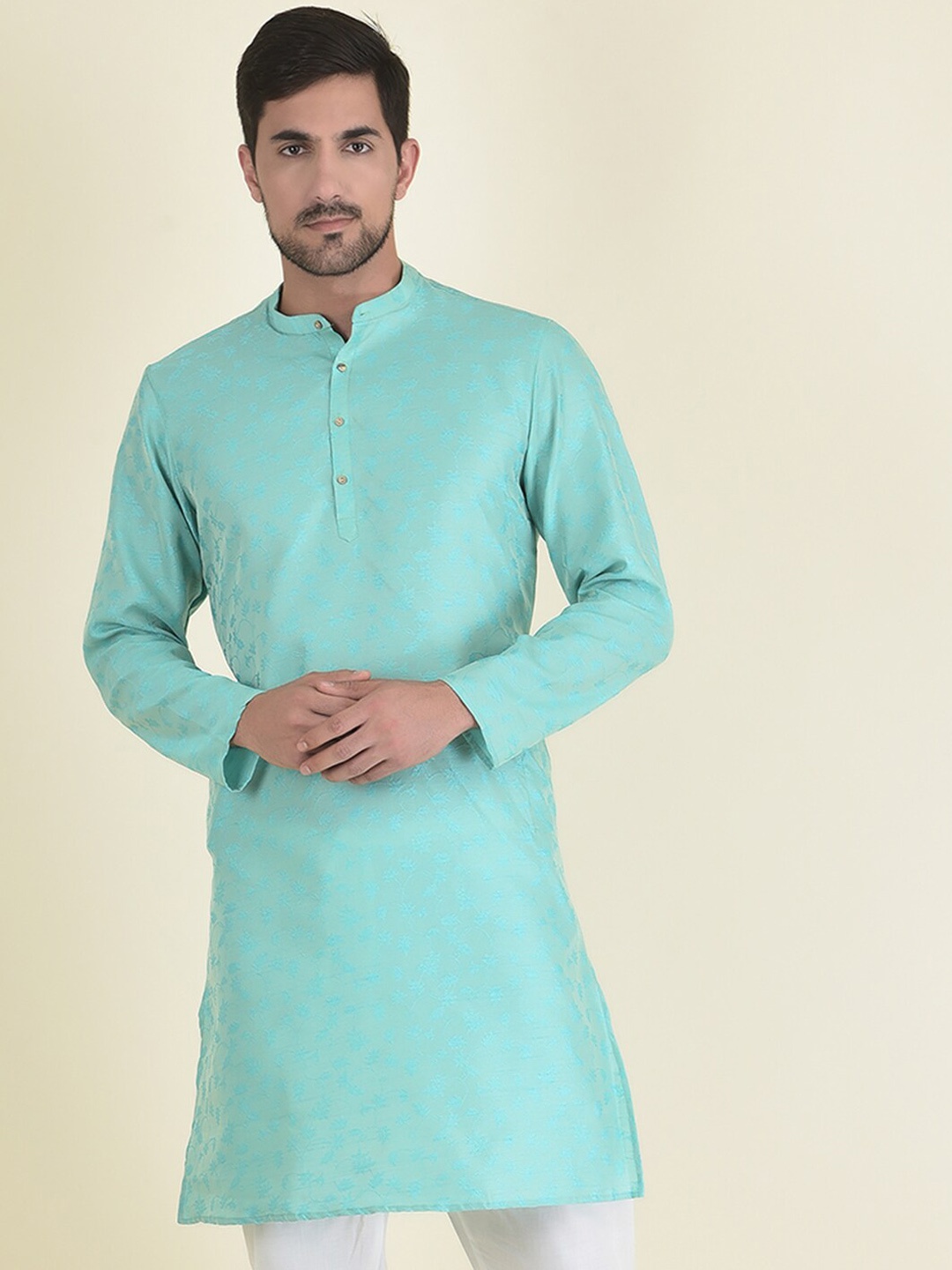 

DEYANN Men Blue Kurta with Pyjamas