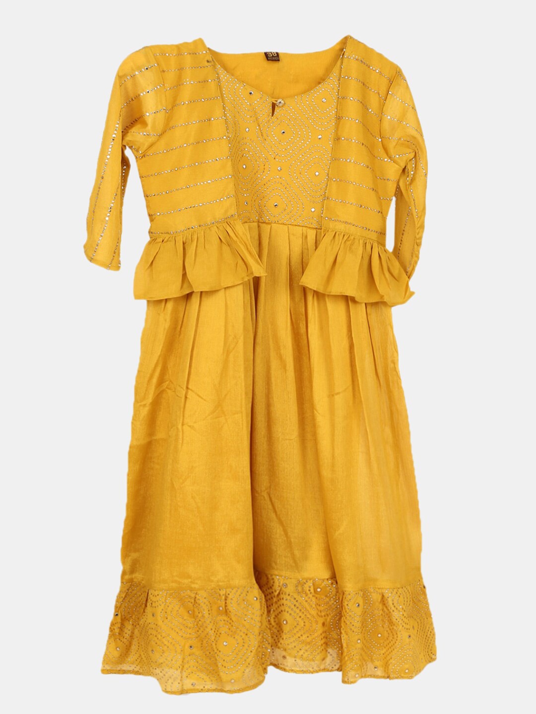 

V-Mart Mustard Yellow Peplum Dress