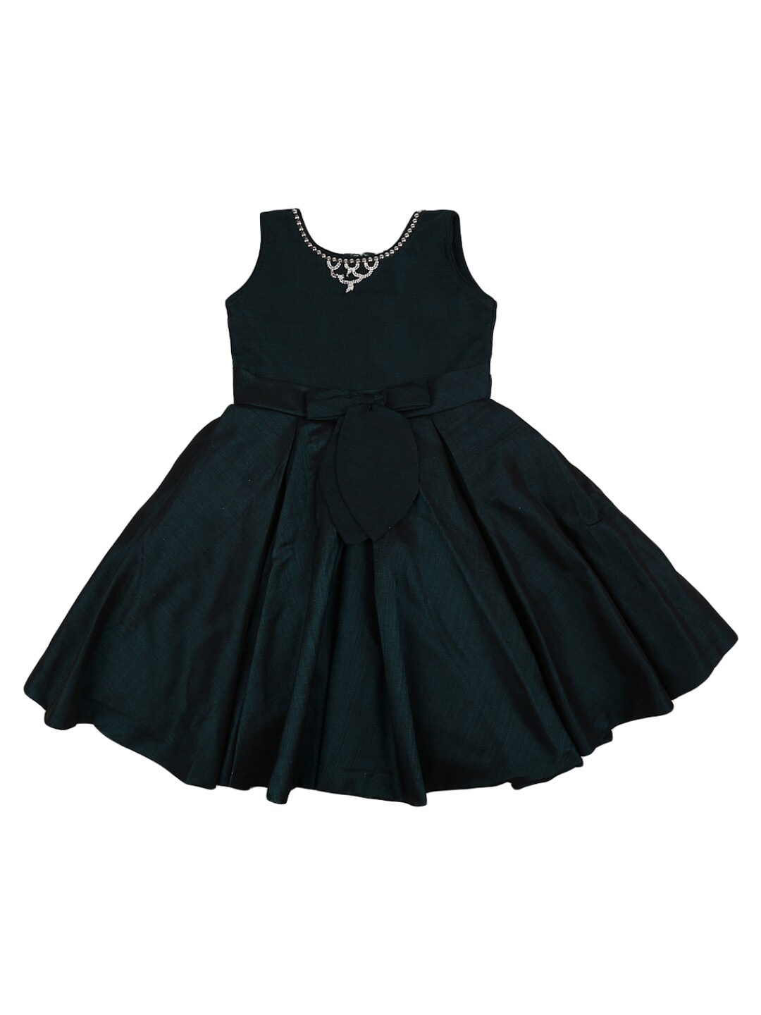 

V-Mart Teal Satin Dress