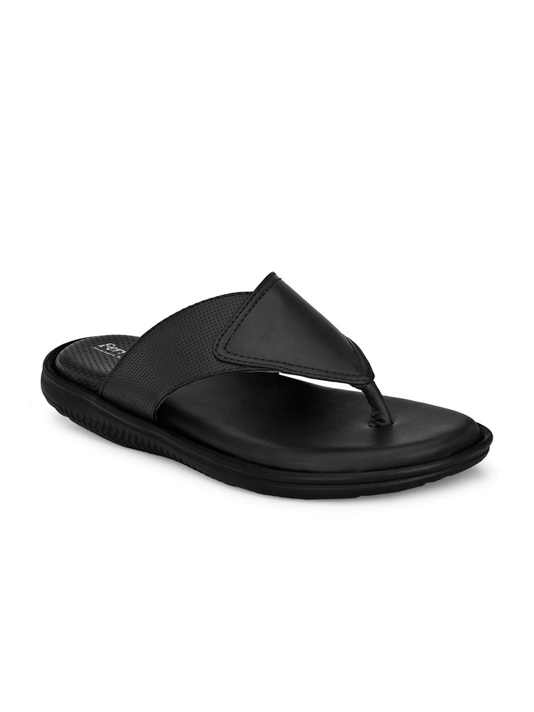 

birgos Men Black Comfort Sandals