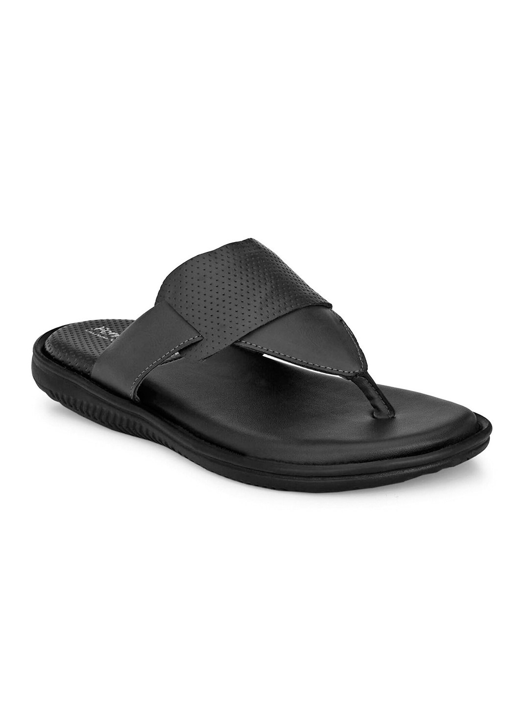 

birgos Men Black Comfort Sandals