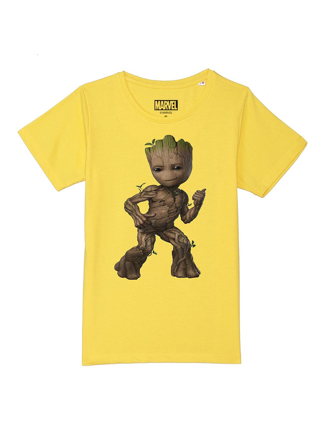 

Marvel by Wear Your Mind Boys Yellow Printed T-shirt