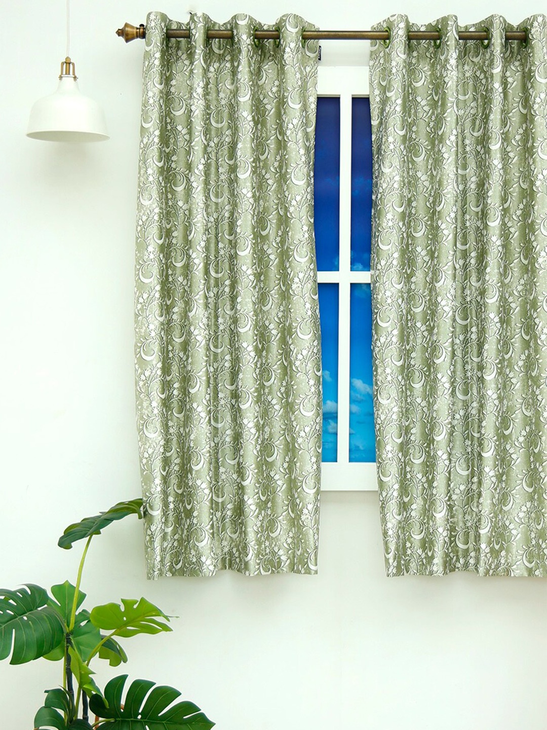 

Ariana Green Floral Window Curtain