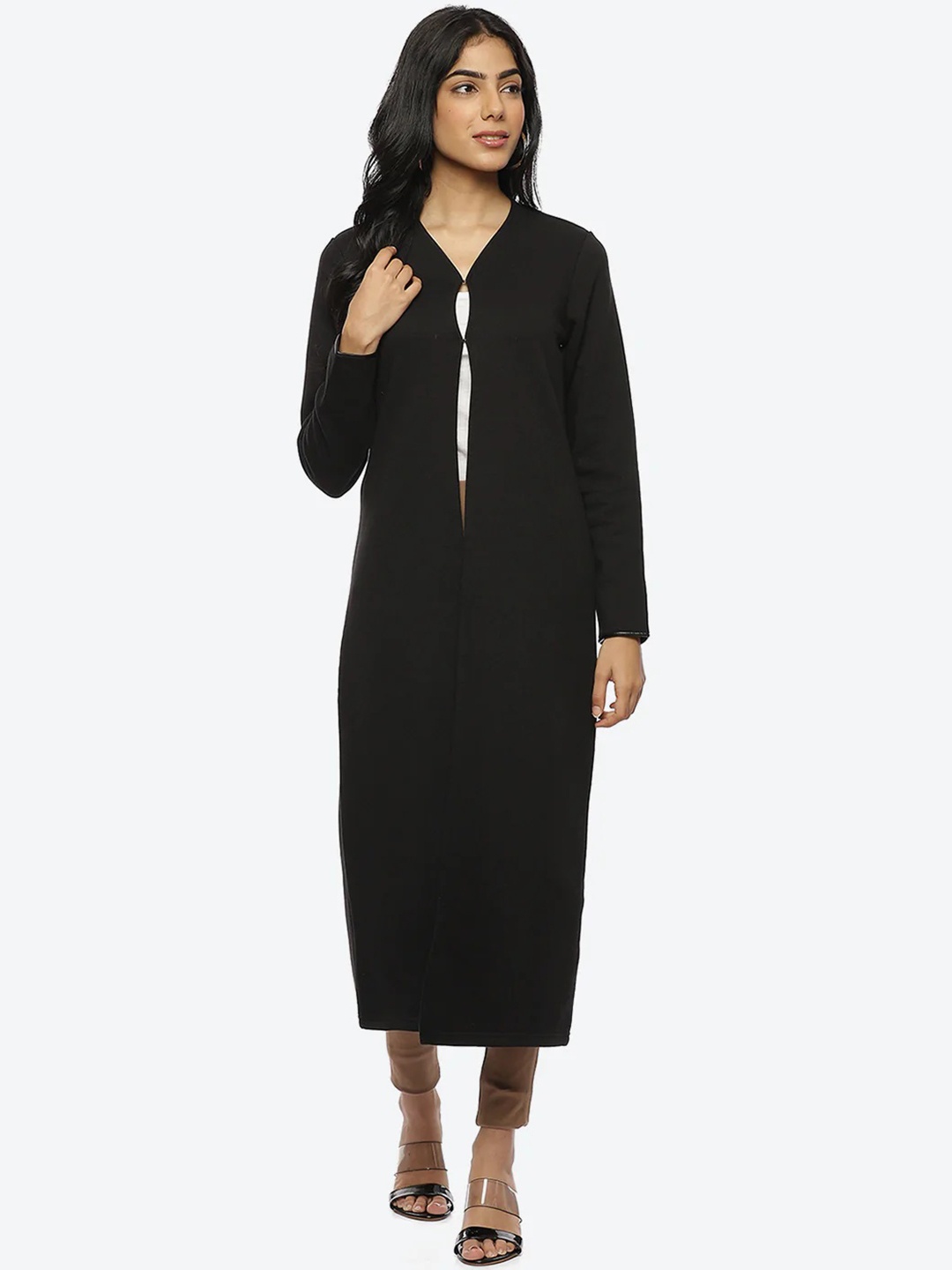 

Lakshita Women Black Longline Shrug