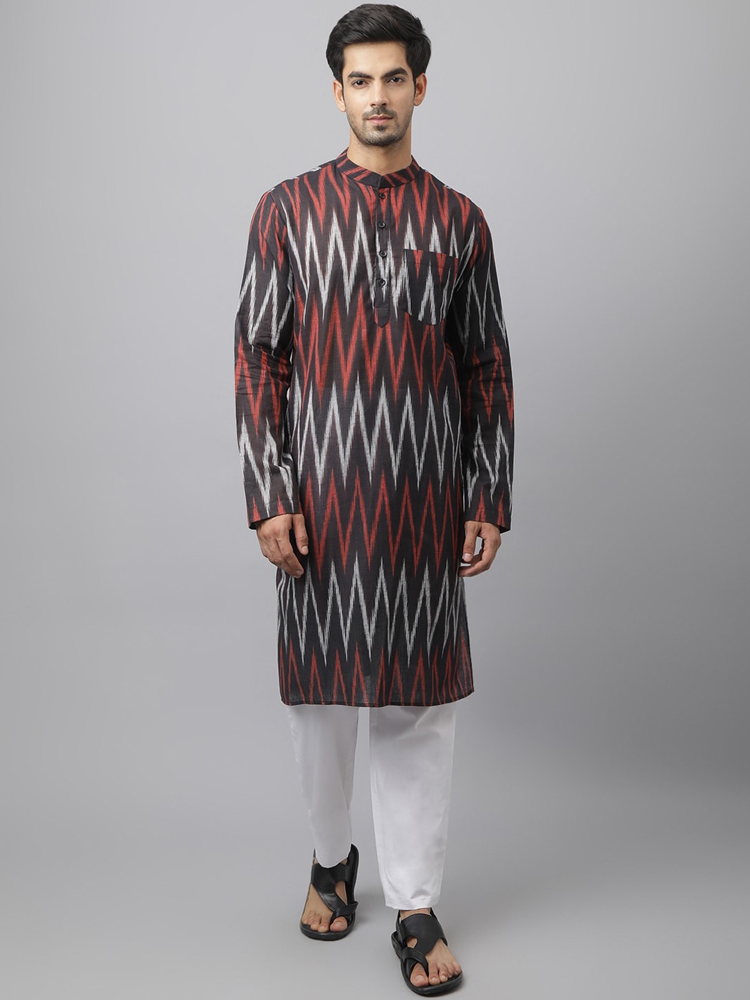 

Waahiba Men Black Kurta with Pyjamas