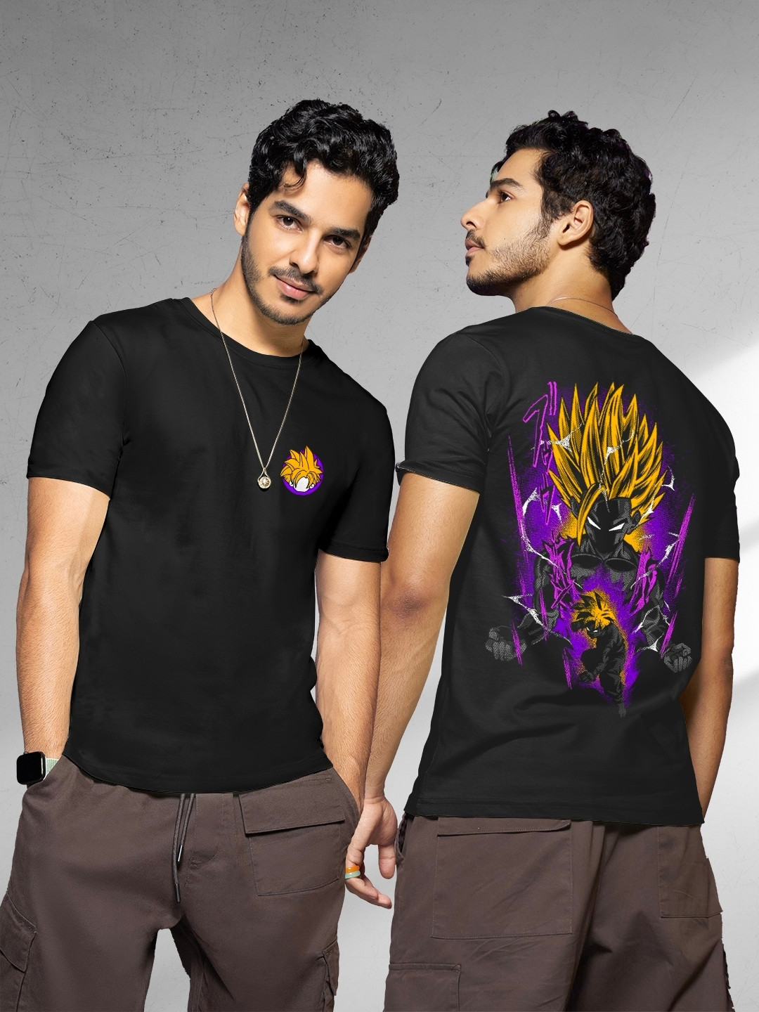 

Bewakoof Men Black Printed Pure Cotton T-shirt