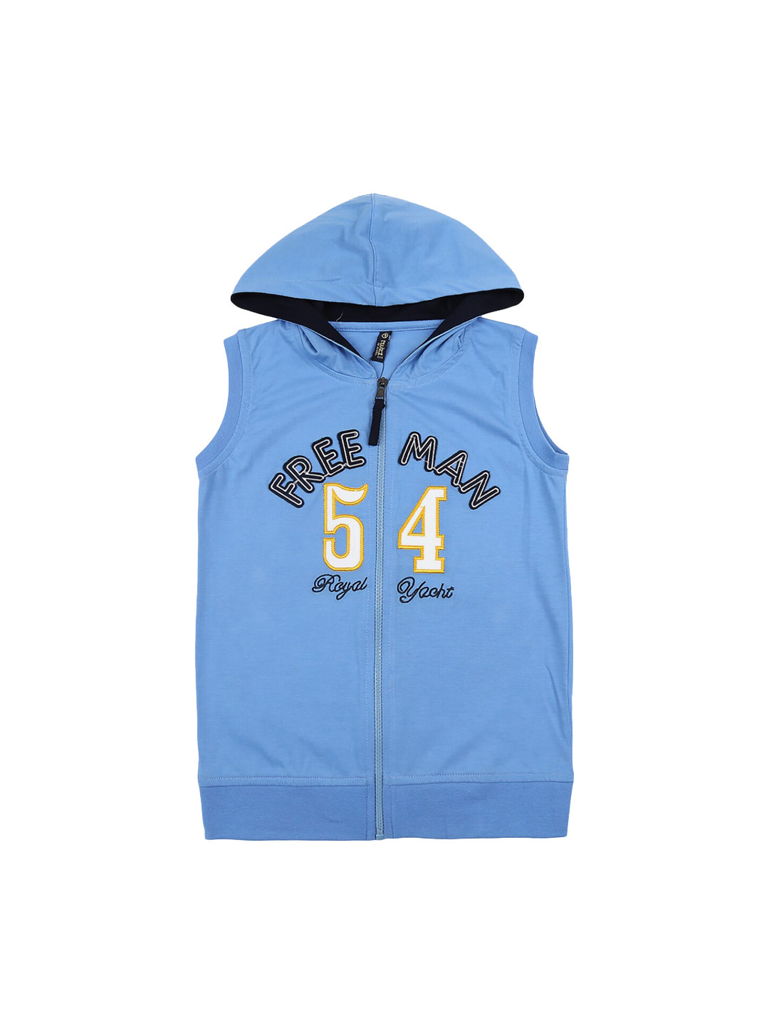 

V-Mart Boys Blue & White Typography Printed T-shirt