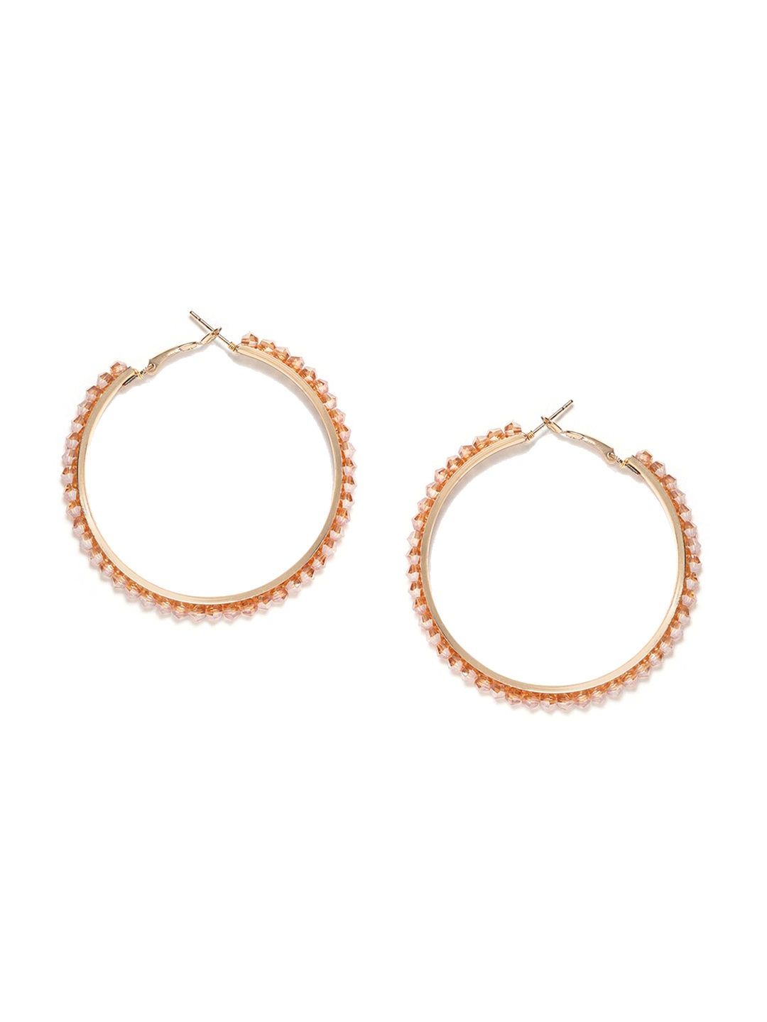 

W Gold-Toned Circular Hoop Earrings