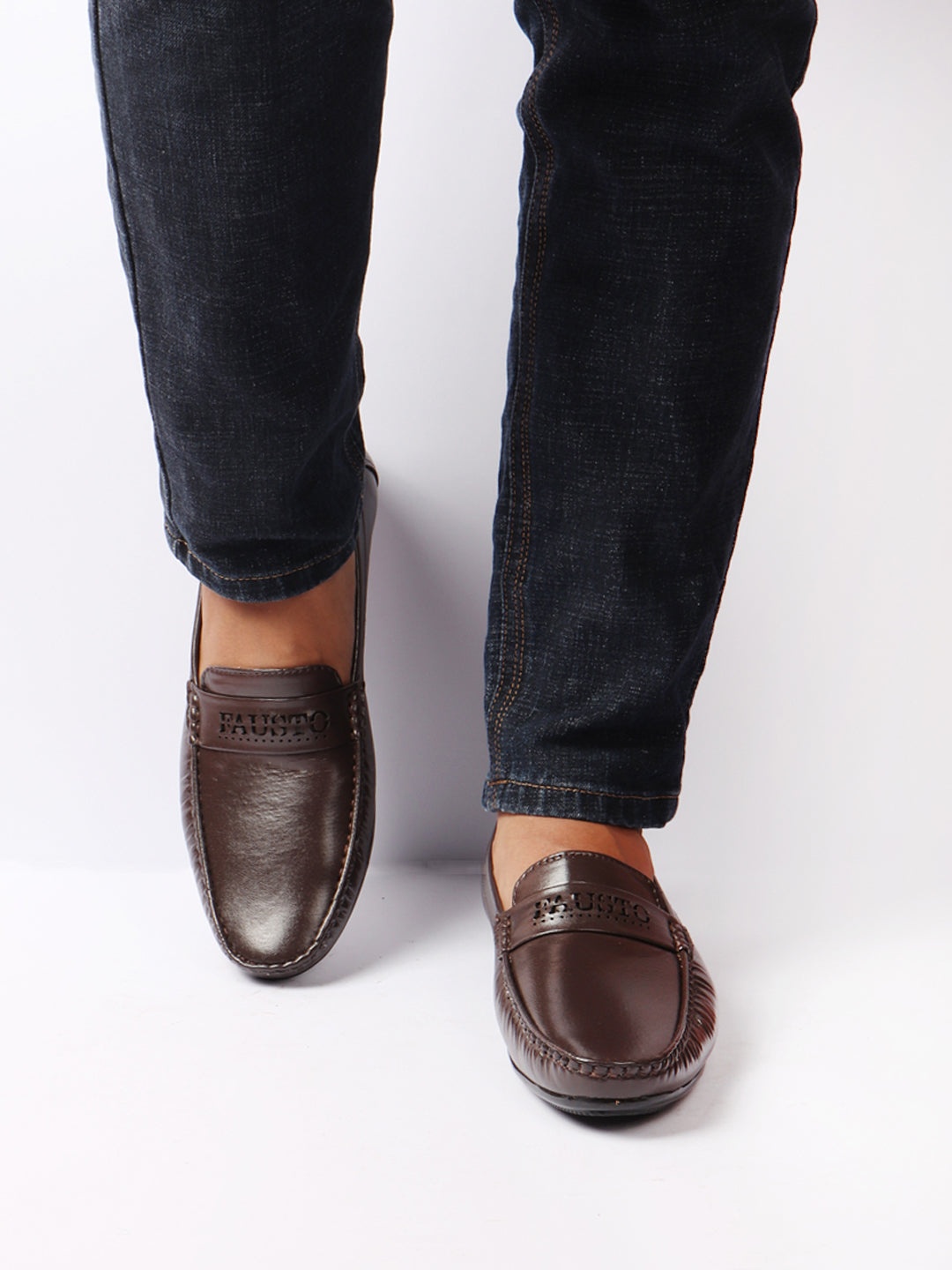

FAUSTO Men Brown PU Loafers