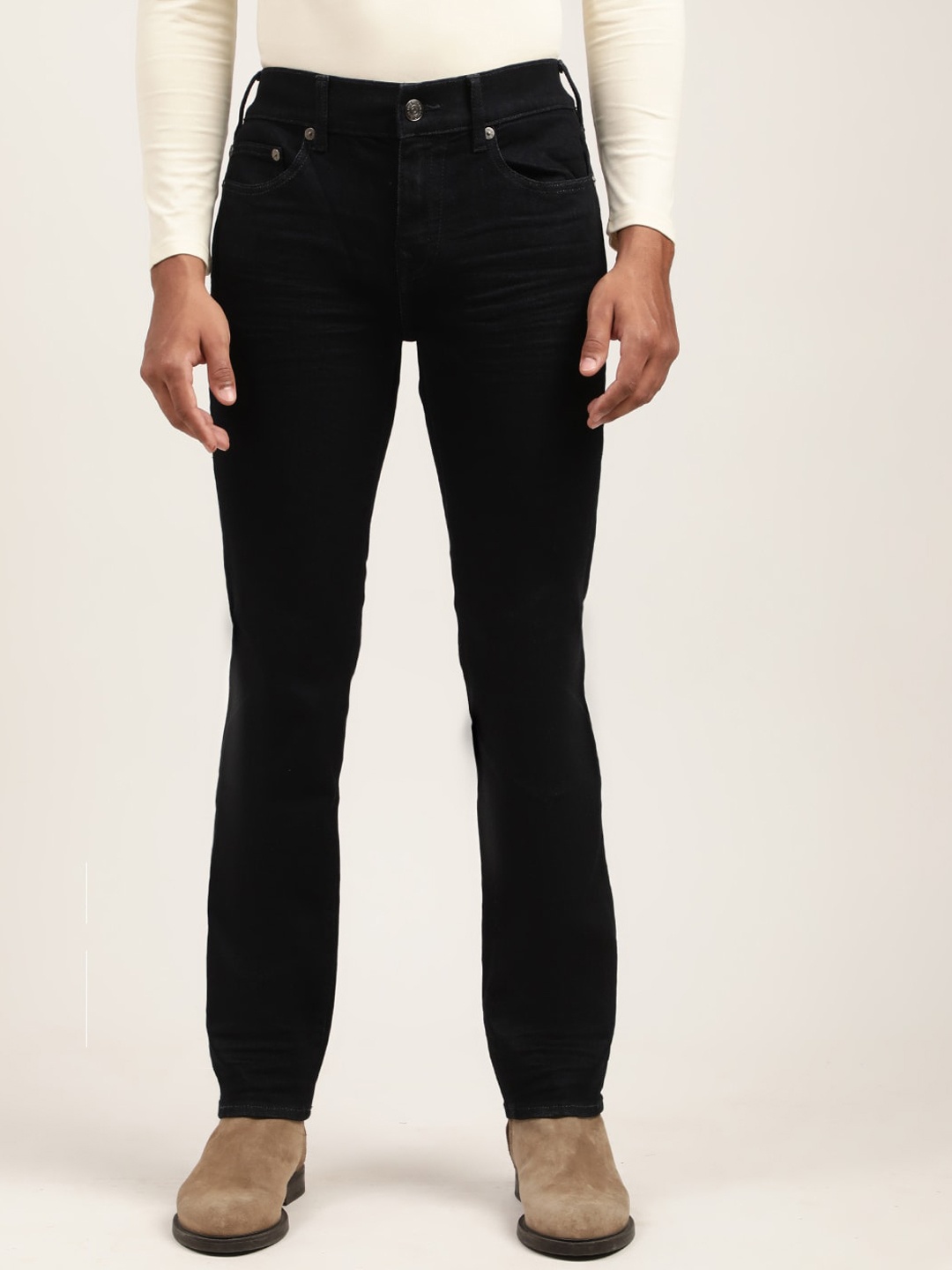 

True Religion Men HS Rocco Straight Fit Jeans, Black