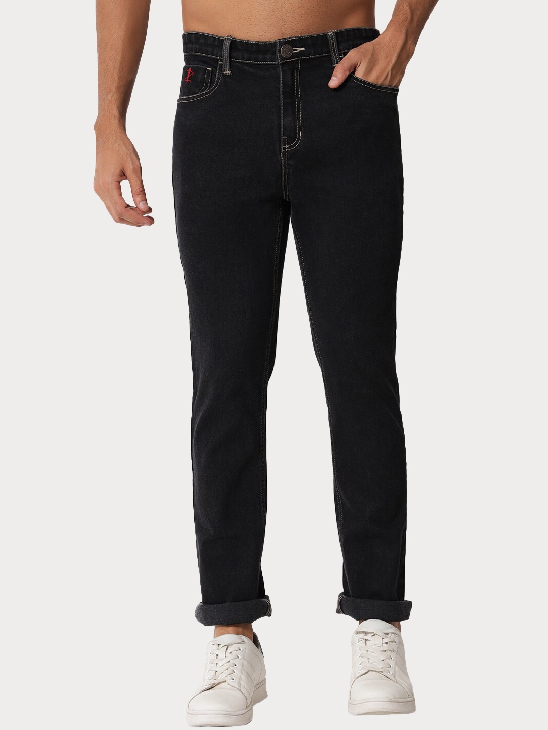 

Aazing London Men Black Slim Fit Acid Wash Stretchable Jeans