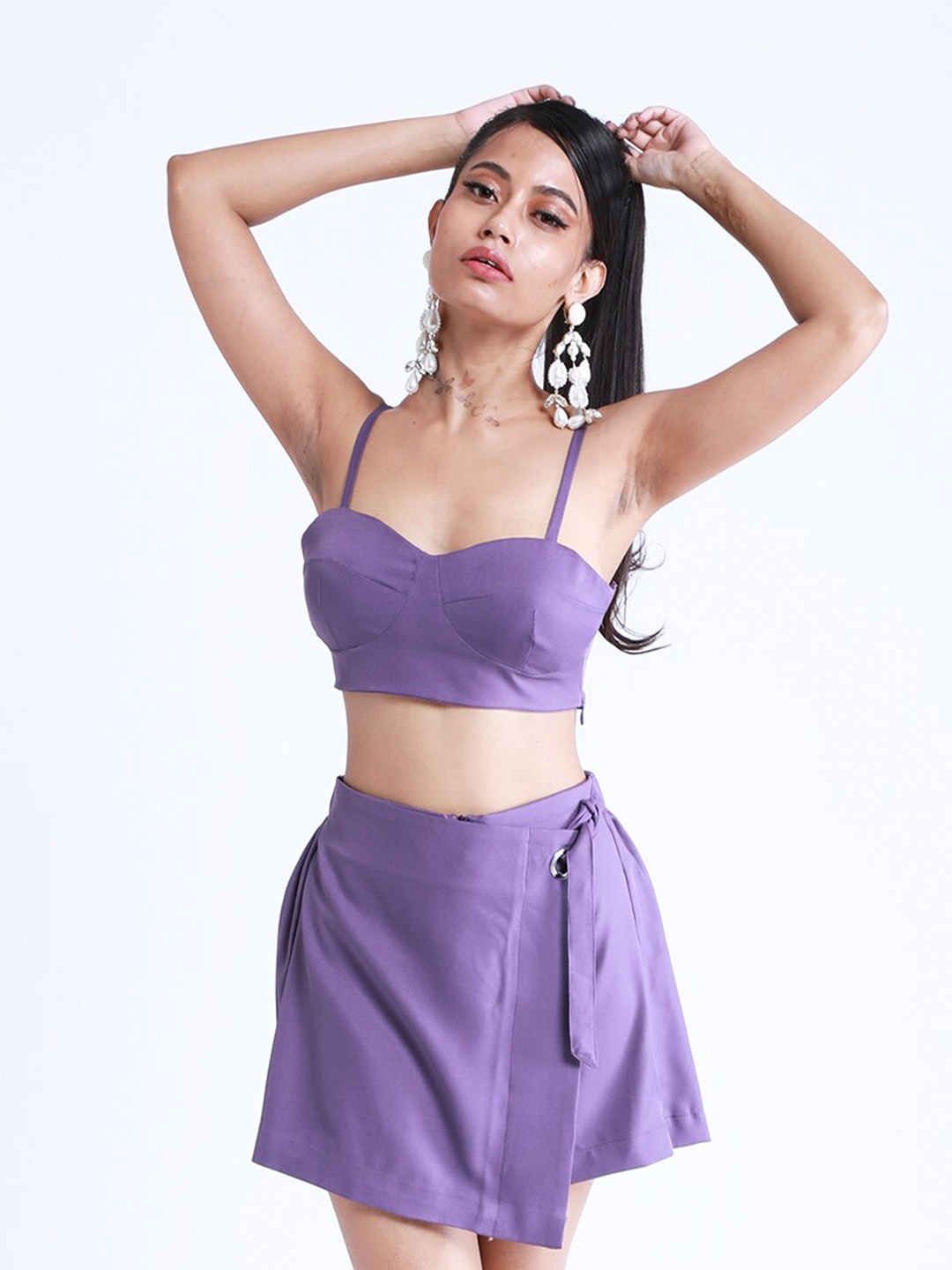 

MISSY Women Purple Bralette Crop Top