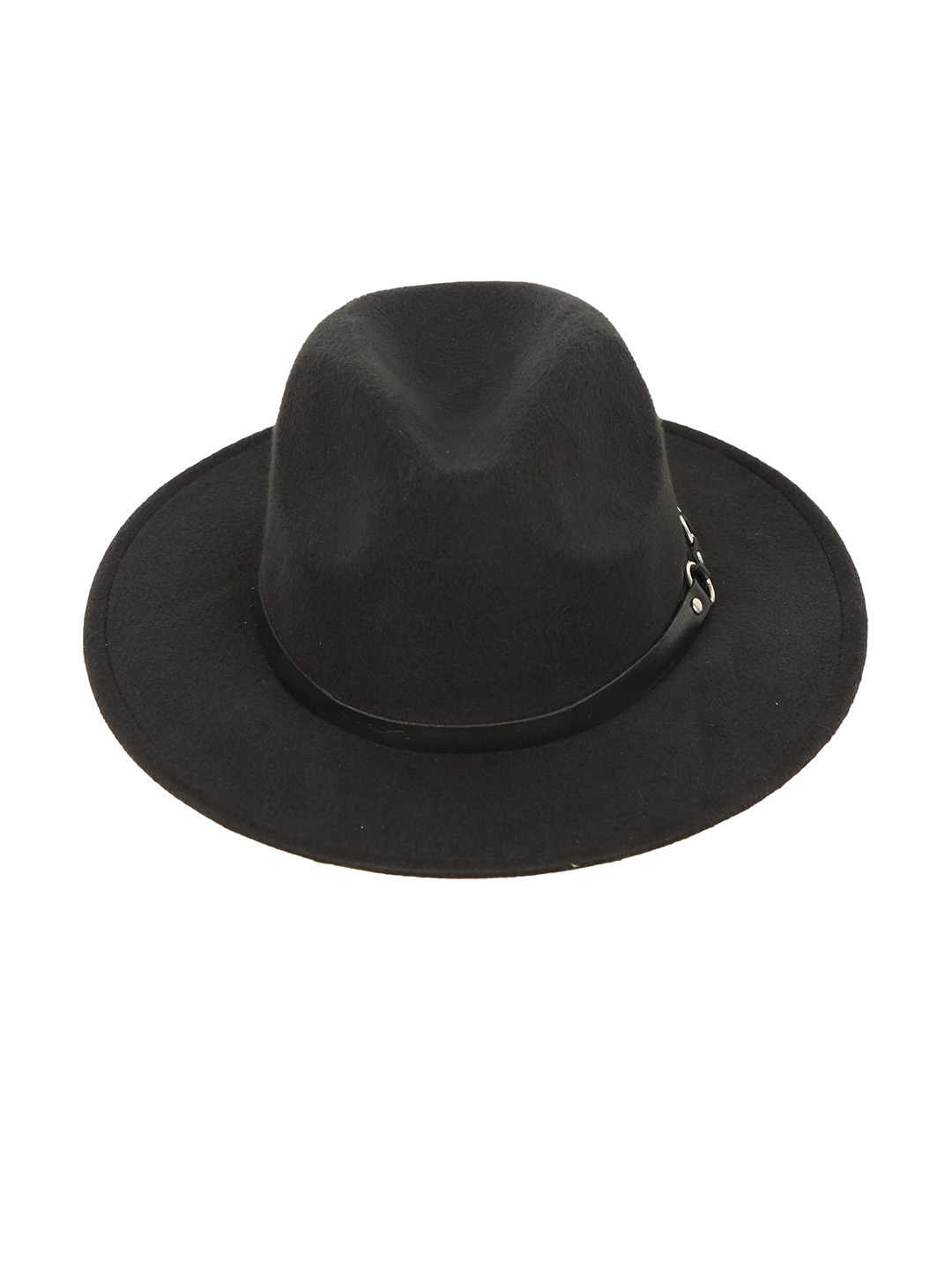 

FabSeasons Black Solid Vintage Trilby Hat