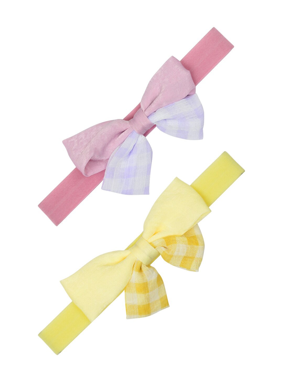 

FUNKRAFTS Girls Yellow & Pink Set of 2 Hairband