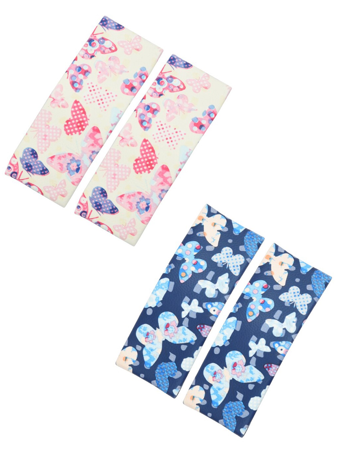 

FUNKRAFTS Girls Blue & Pink Set of 4 Tic Tac Hair Clips