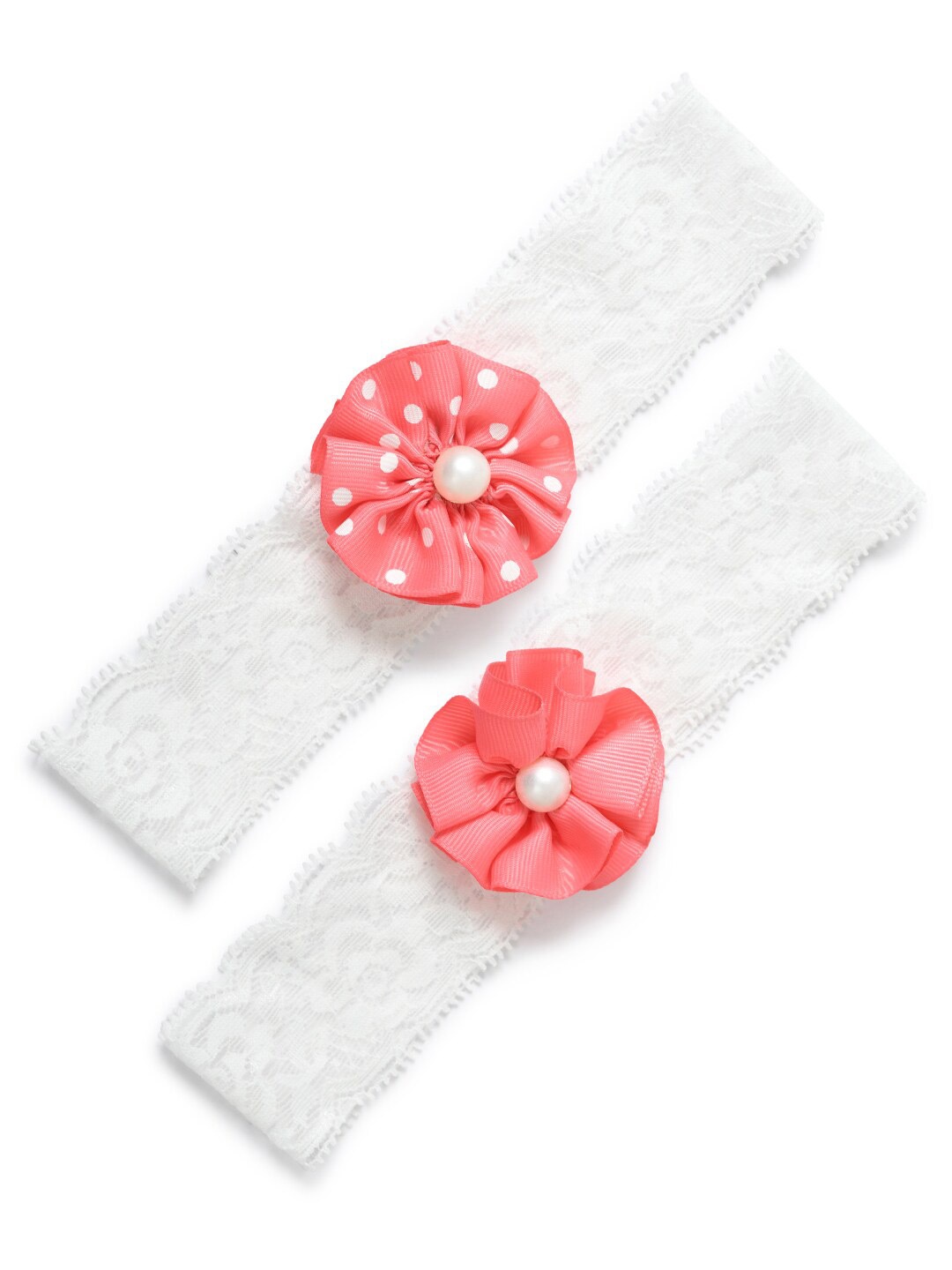 

FUNKRAFTS Girls Set of 2 Pink & White Hairband