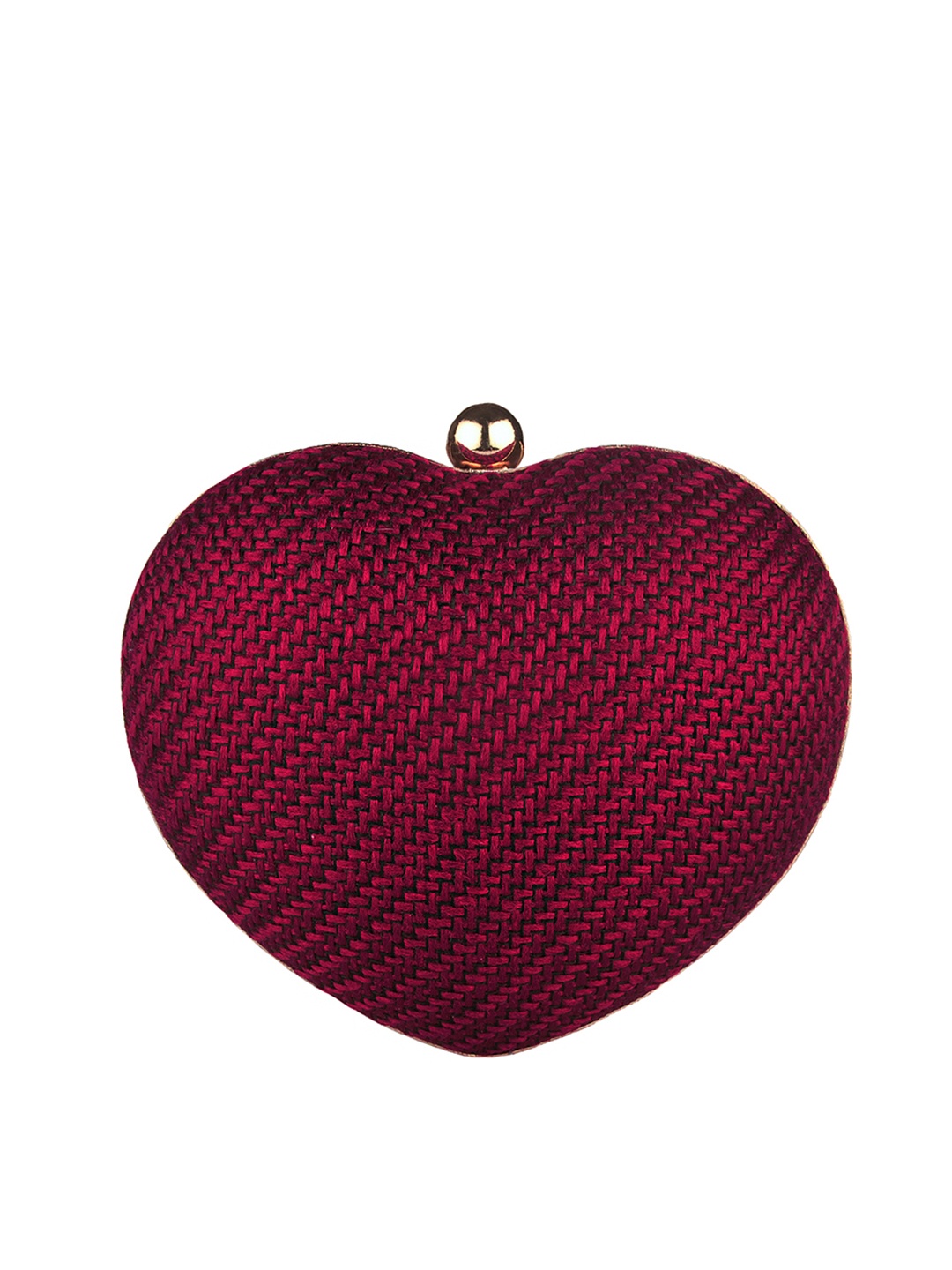 

Angeline Red Textured Box Clutch