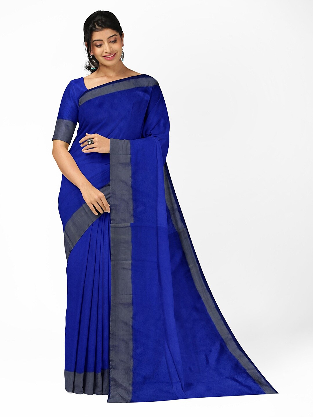 

Florence Blue Silk Cotton Sungudi Saree