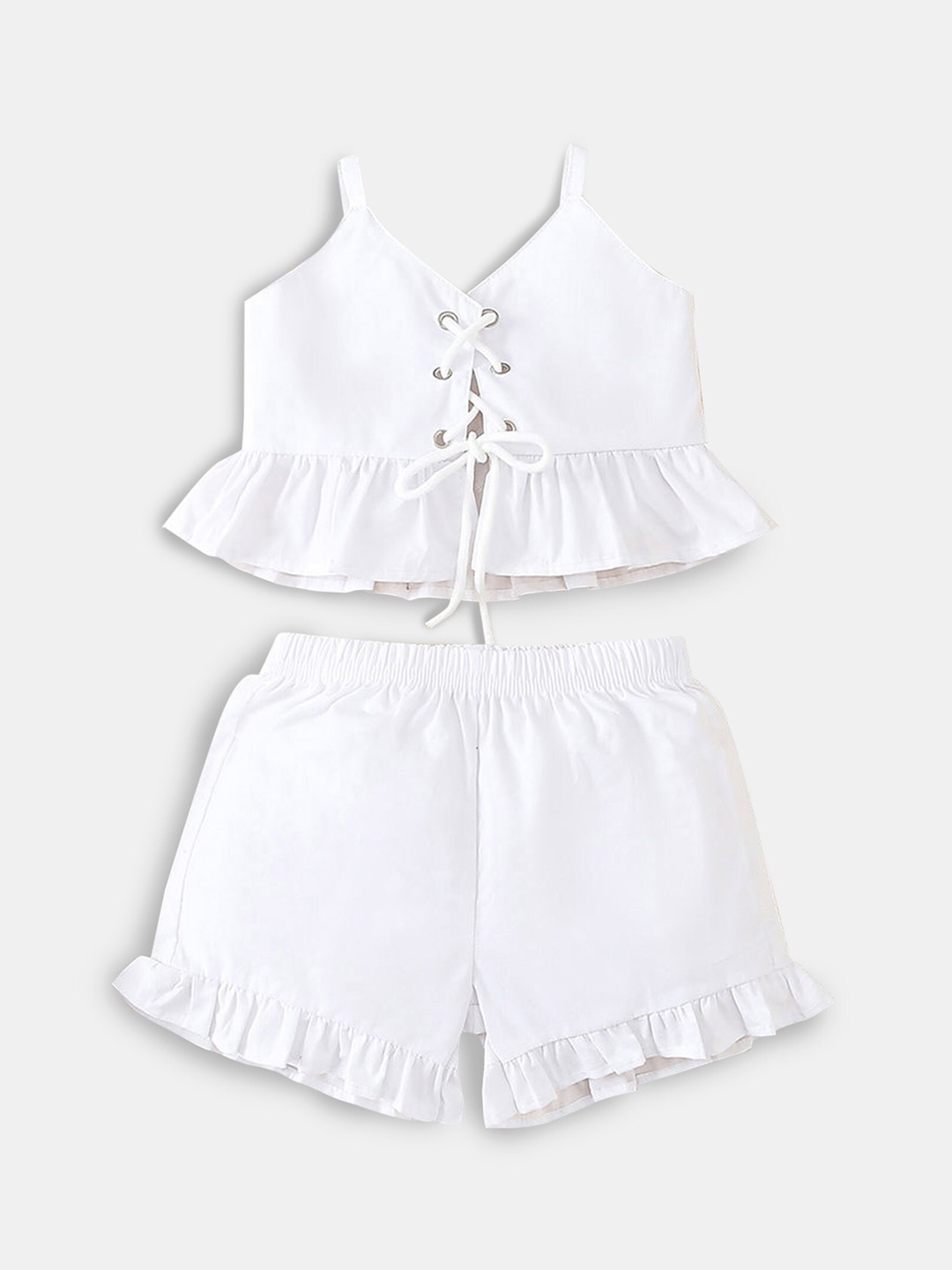 

Hopscotch Girls White Top with Shorts