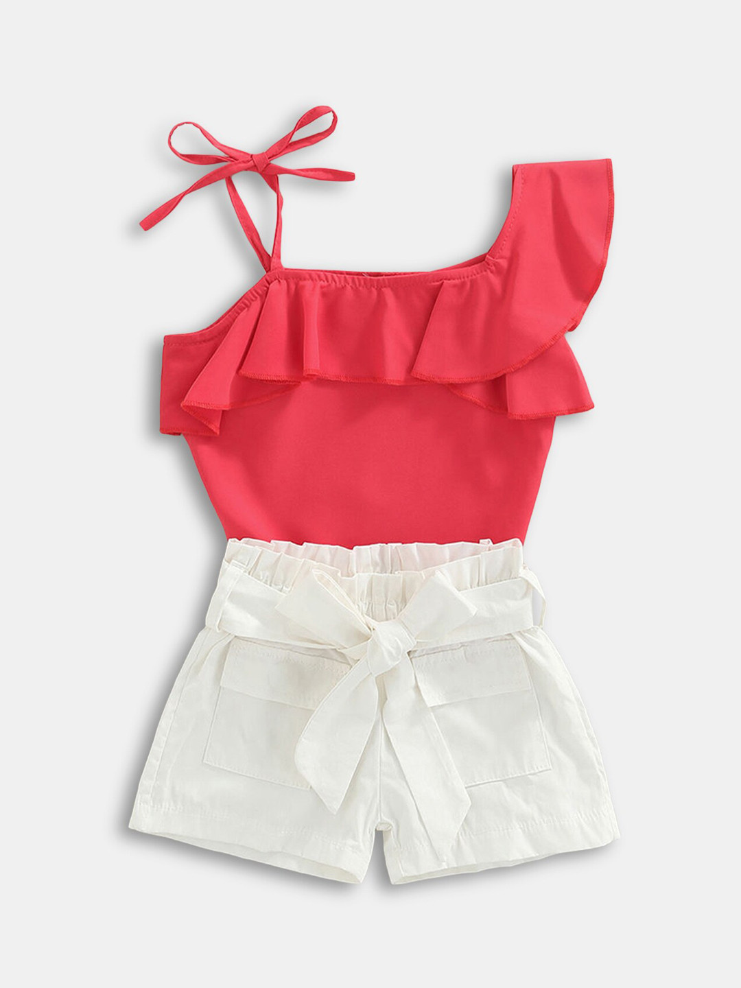 

Hopscotch Girls Red & White Top with Shorts