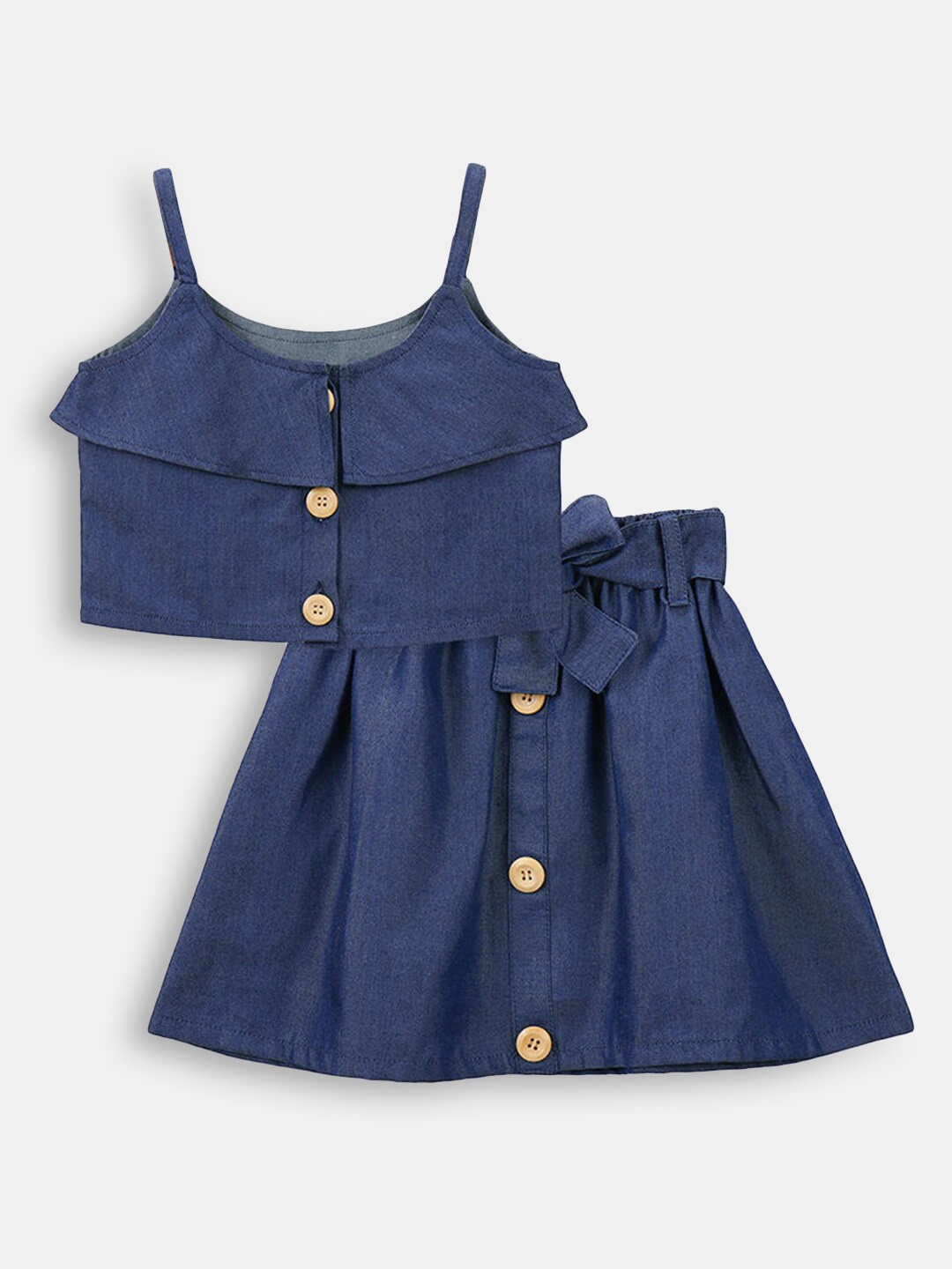 

Hopscotch Girls Blue Top with Skirt