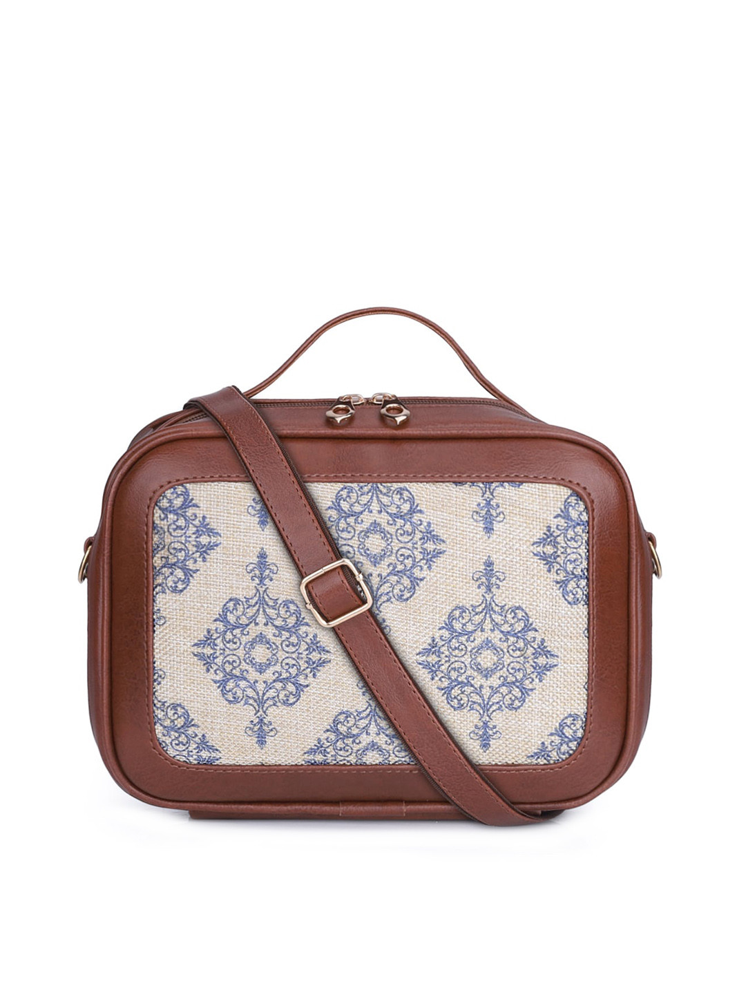 

THE CLOWNFISH Abana Women Off White Printed Ethnic Motifs Sling Bag