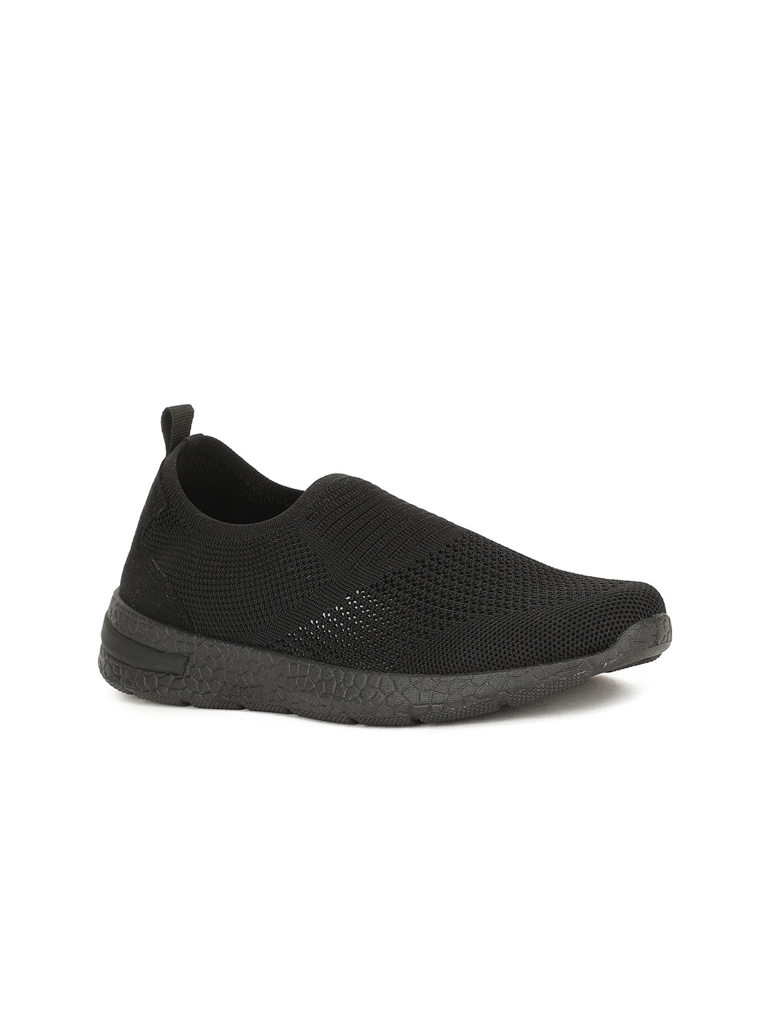 

Bata Women Black Woven Design Slip-On Sneakers