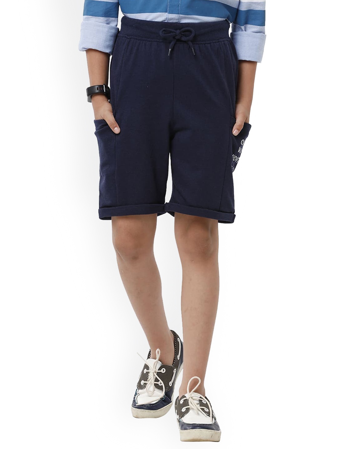 

UNDER FOURTEEN ONLY Boys Navy Blue Shorts