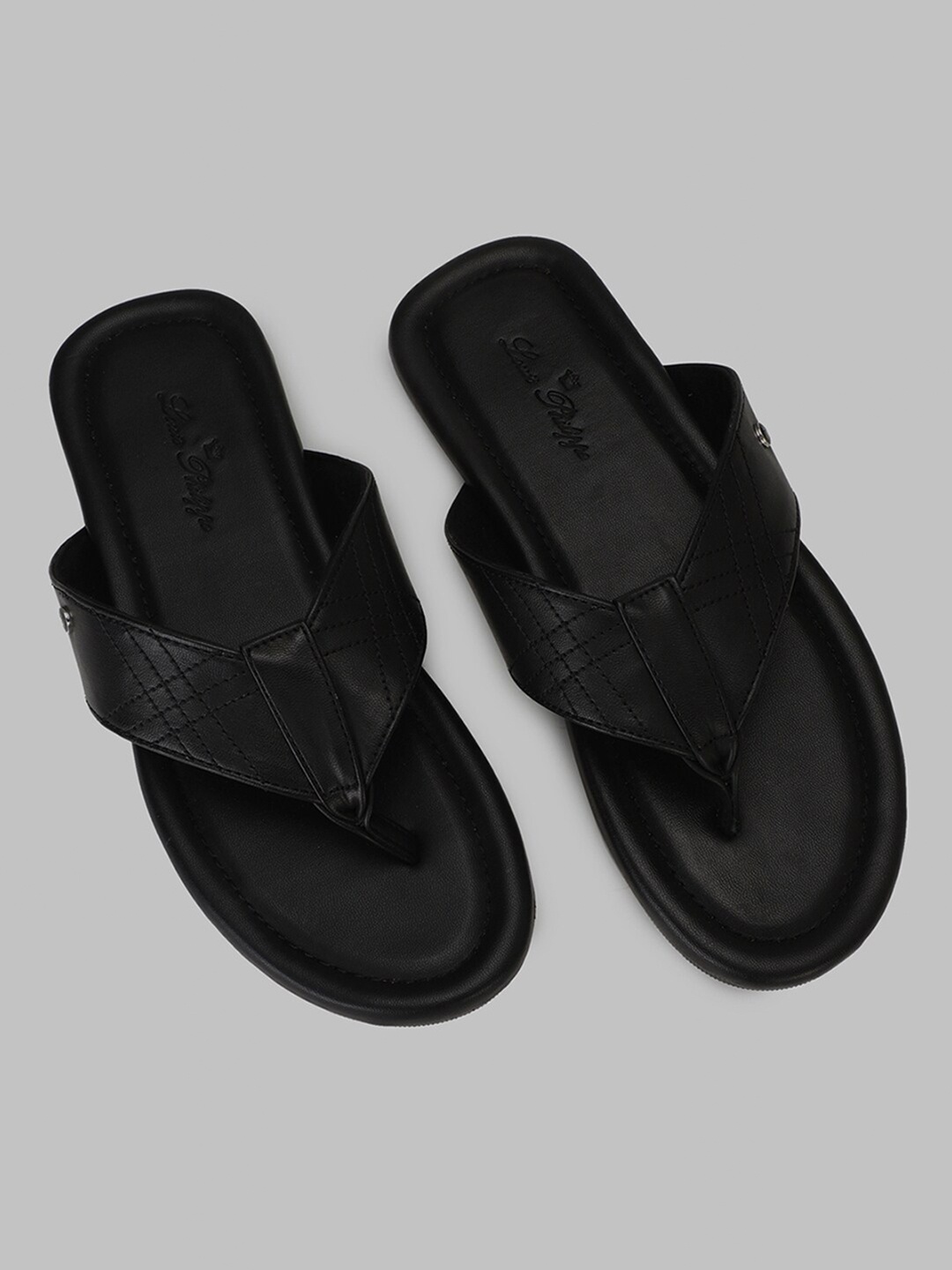 

Louis Philippe Men Black Thong Flip-Flops