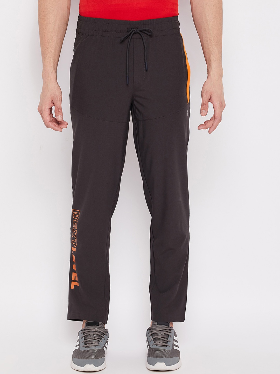

Duke Men Grey Solid Slim-Fit Track Pants