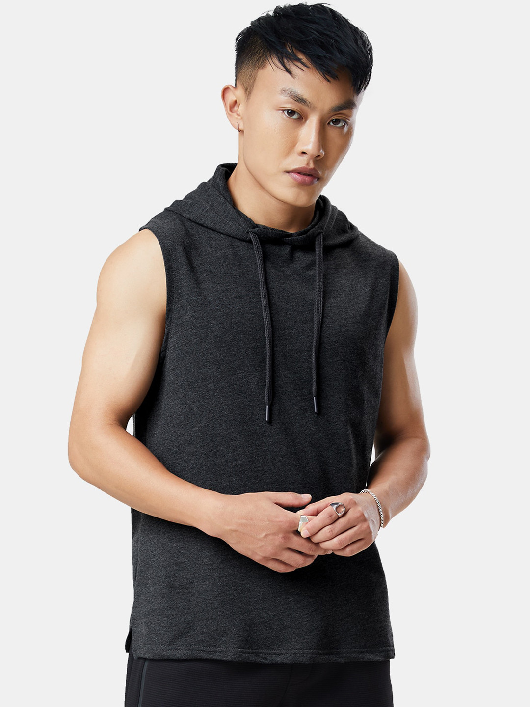 

The Souled Store Men Grey Crop Training or Gym Sporty Jacket