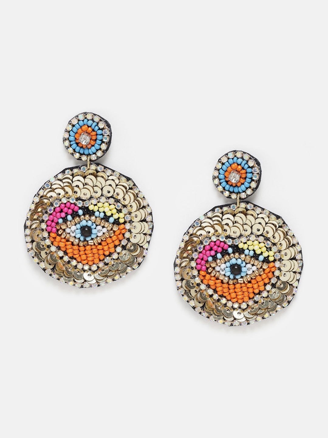 

Samshek Multicoloured Contemporary Drop Earrings, Multi