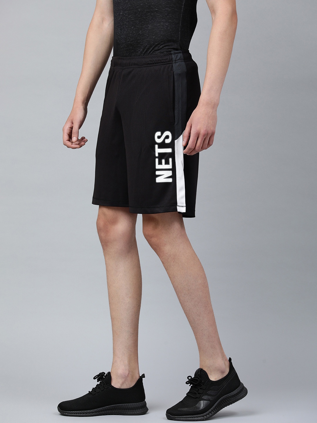 

NBA Men Black Brooklyn Nets Basketball Shorts