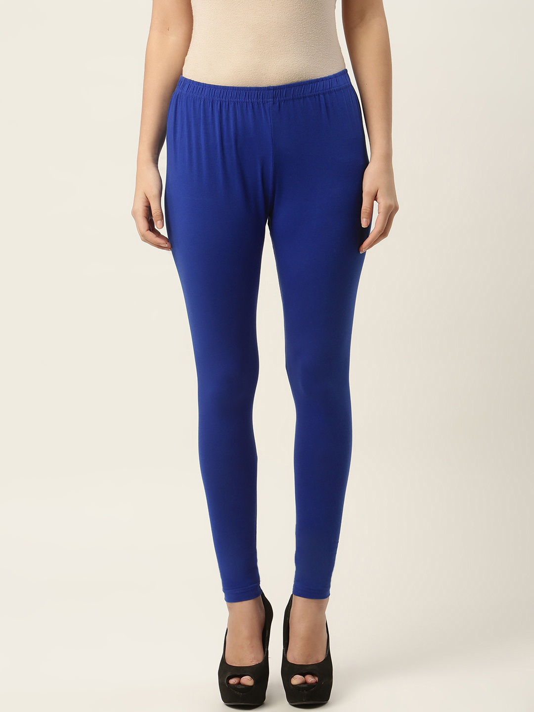 

Ms.Lingies Women Navy Blue Solid Ankle-Length Leggings
