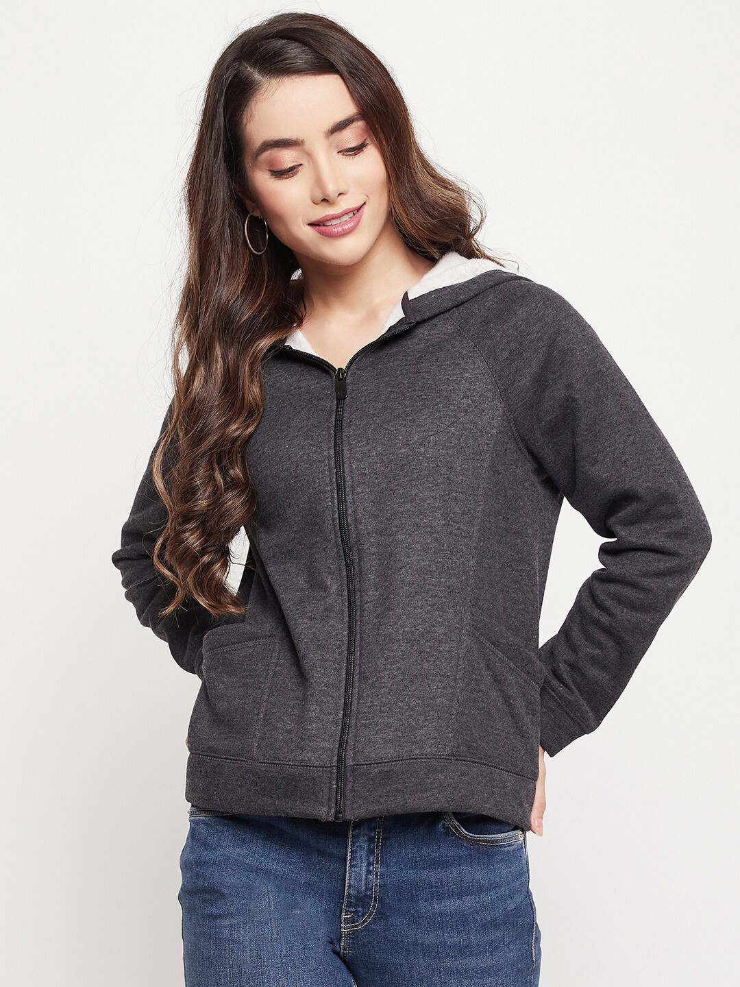 

Madame Women Black Hooded Sweatshirt
