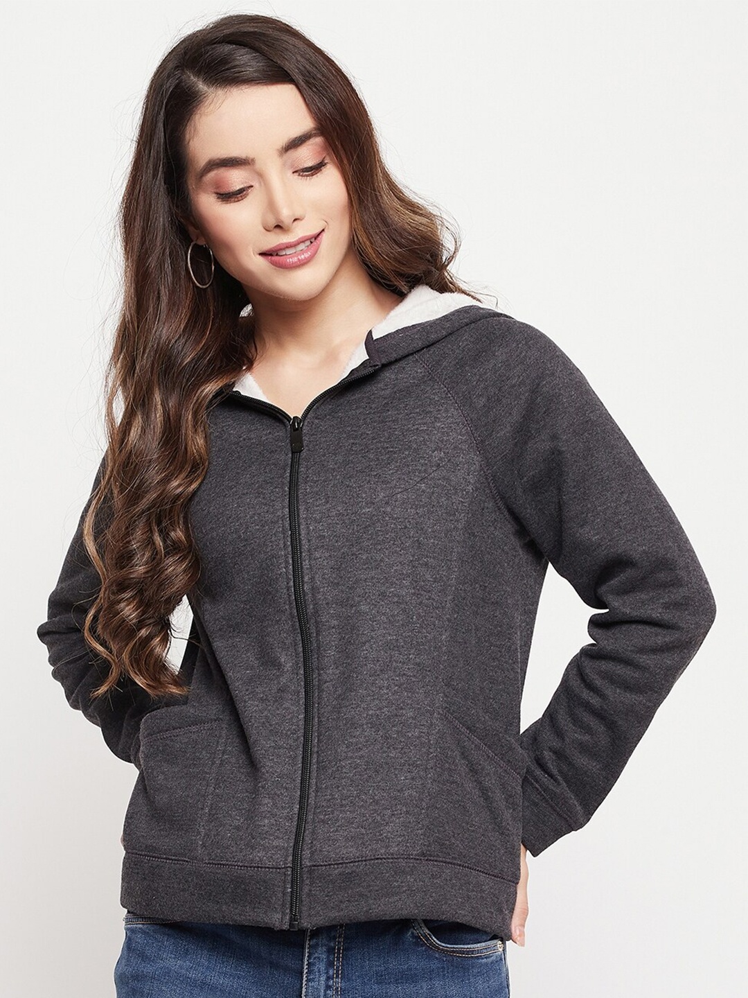

Madame Women Black Hooded Sweatshirt