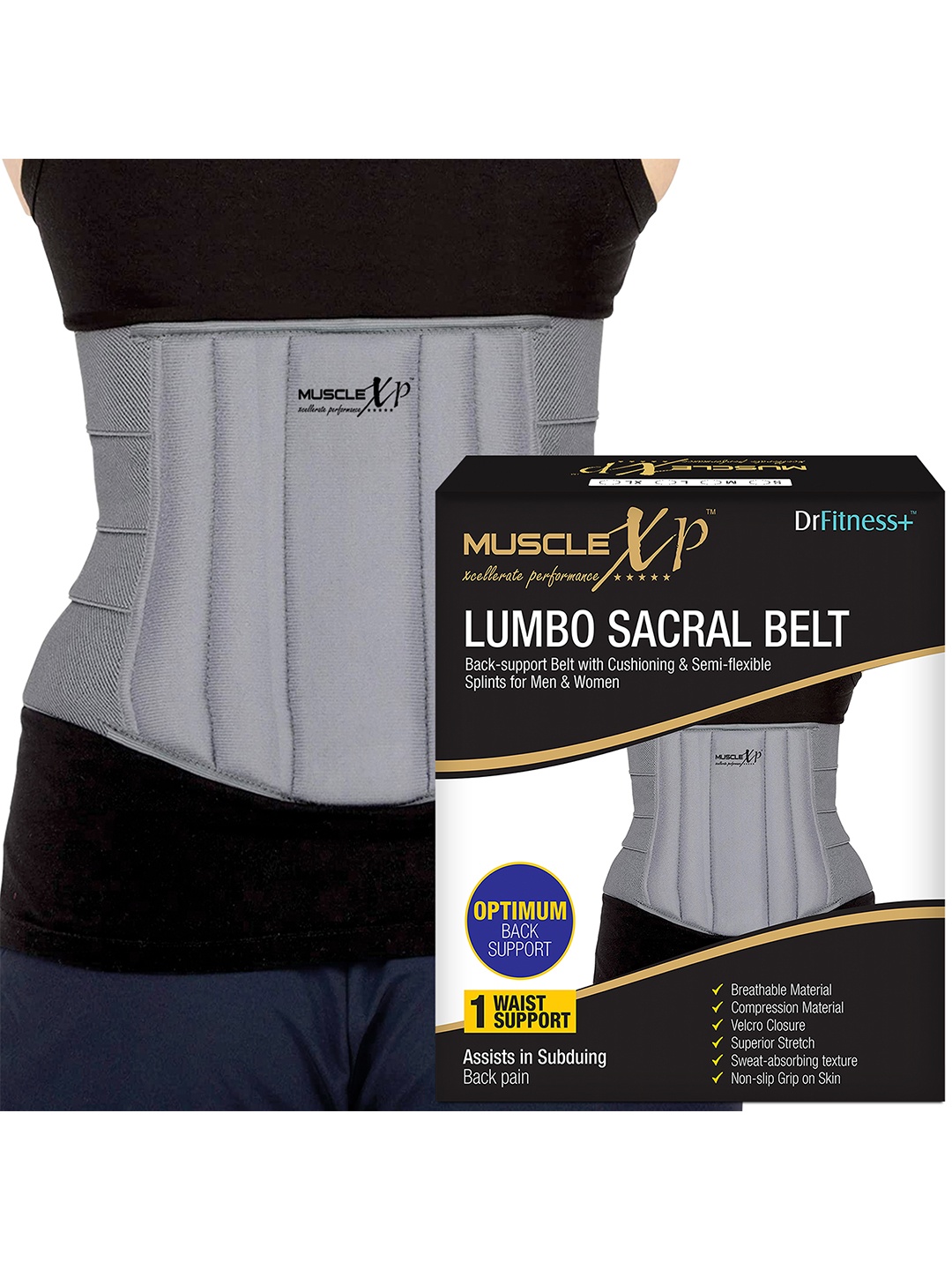 

MUSCLEXP Unisex Black Sports Accessories