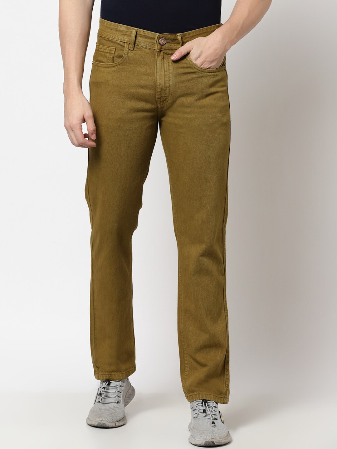 

FEVER Men Khaki Regular Fit Jeans