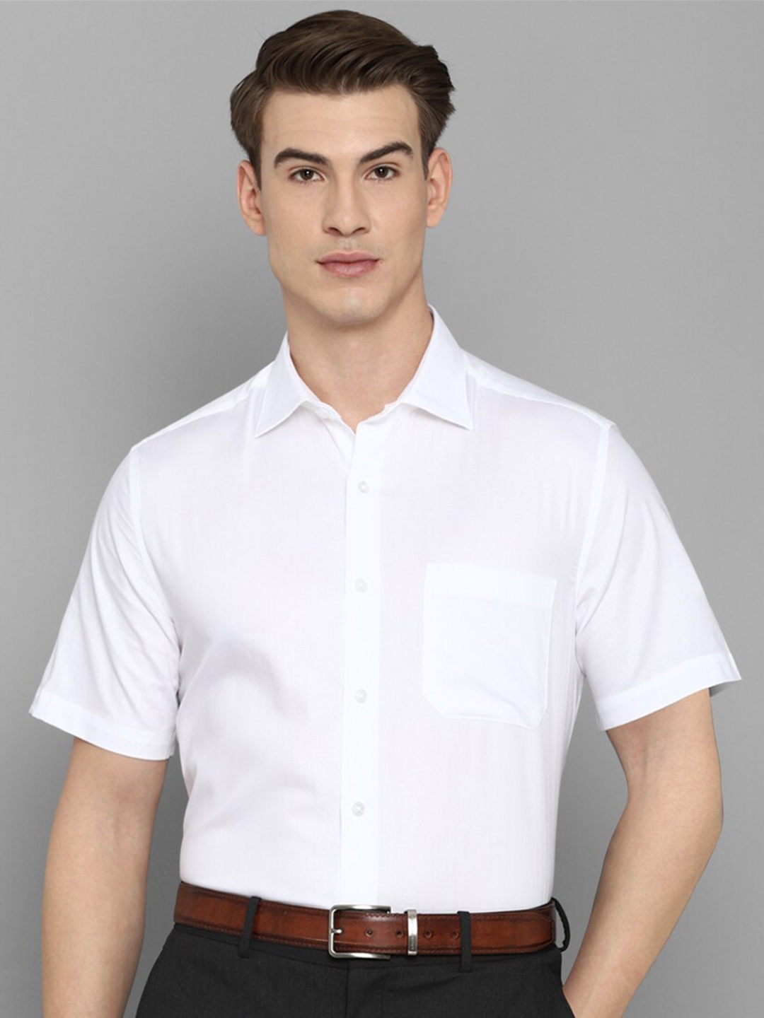 

Louis Philippe Men White Formal Shirt