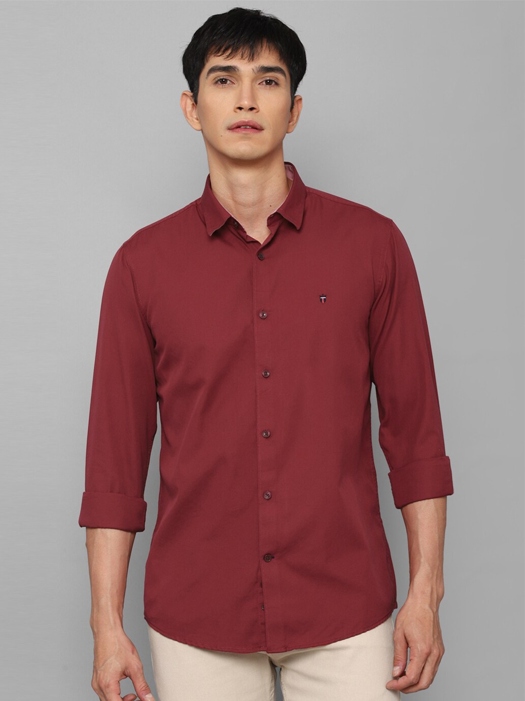 

Louis Philippe Sport Men Maroon Slim Fit Casual Shirt