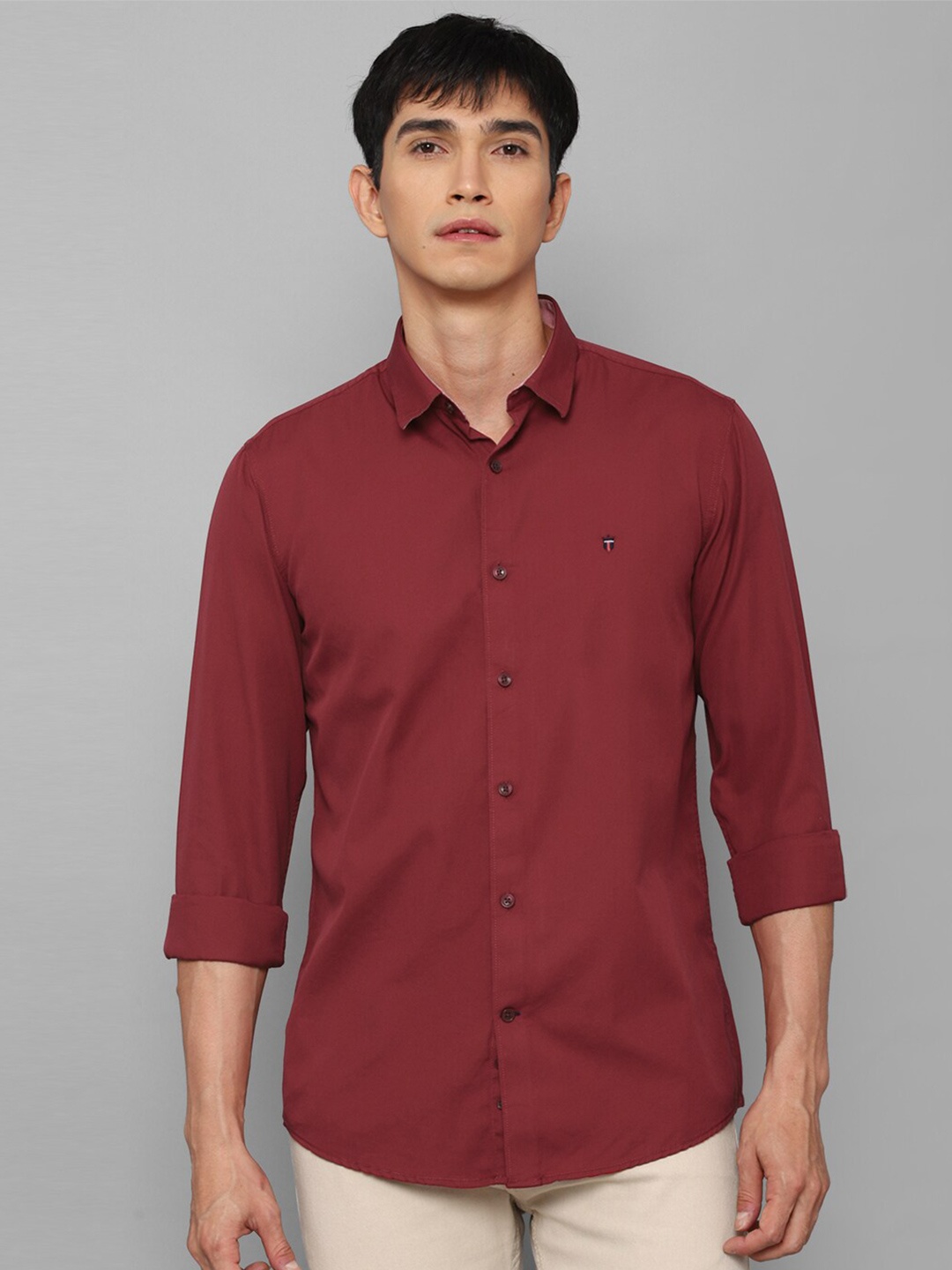 

Louis Philippe Sport Men Maroon Slim Fit Casual Shirt