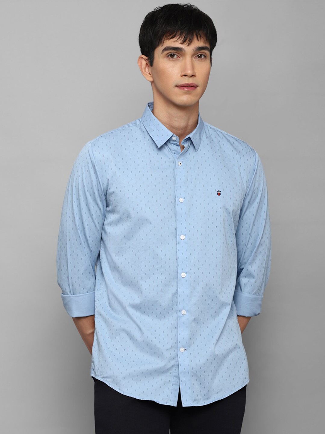 

Louis Philippe Sport Men Blue Slim Fit Printed Cotton Casual Shirt
