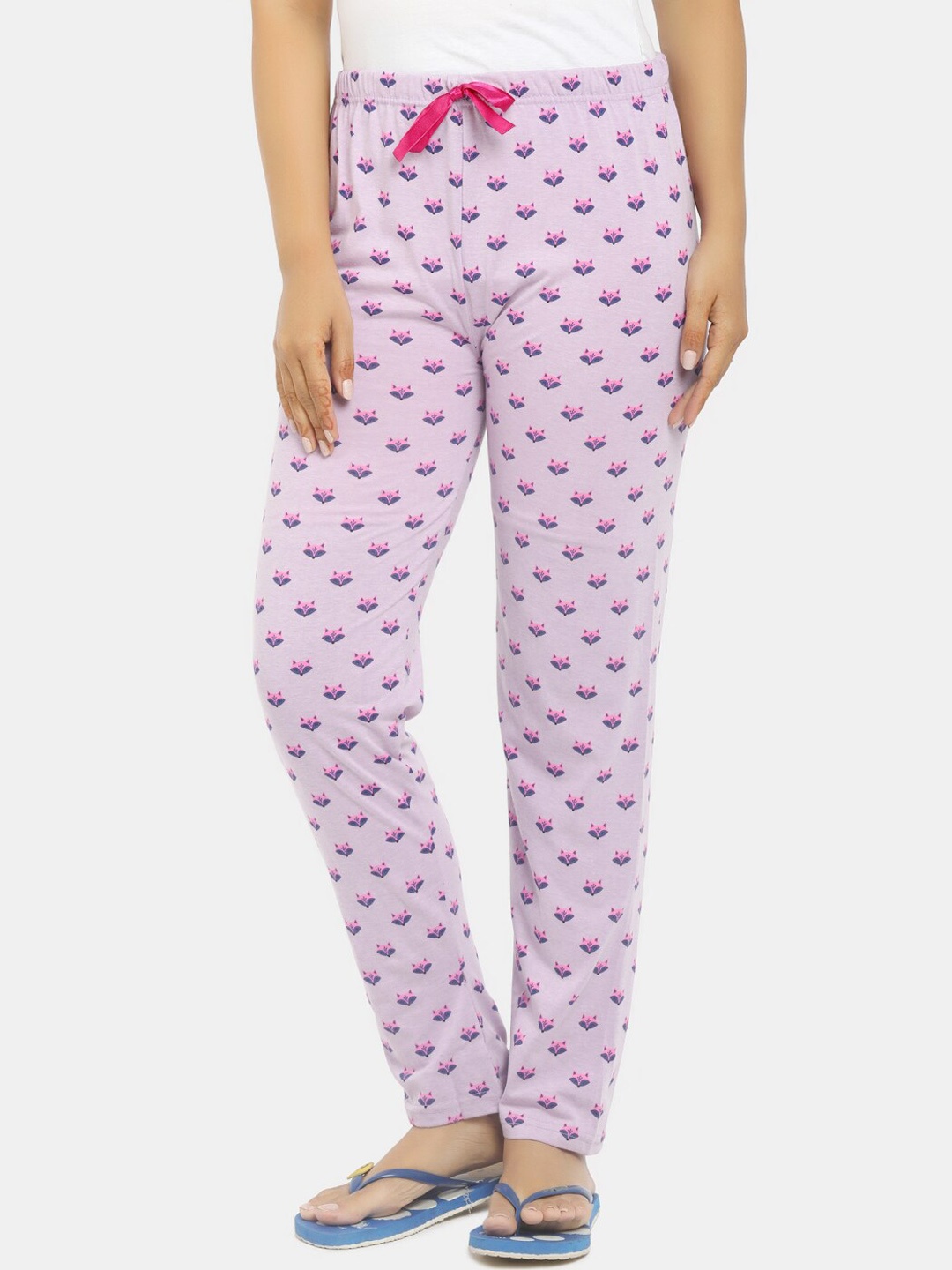 

V-Mart Women Lavender Printed Lounge Pants