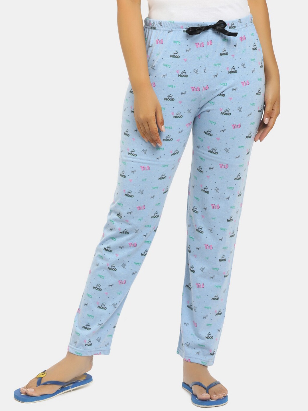 

V-Mart Women Blue & Pink Printed Lounge Pants